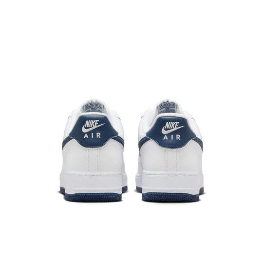 Men&#39;s Nike Air Force 1 &#39;07 - WHITE/MIDNIGHT NAVY-WHITE