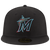 New Era Marlins Fitted Hat- BLACK/CAROLINA