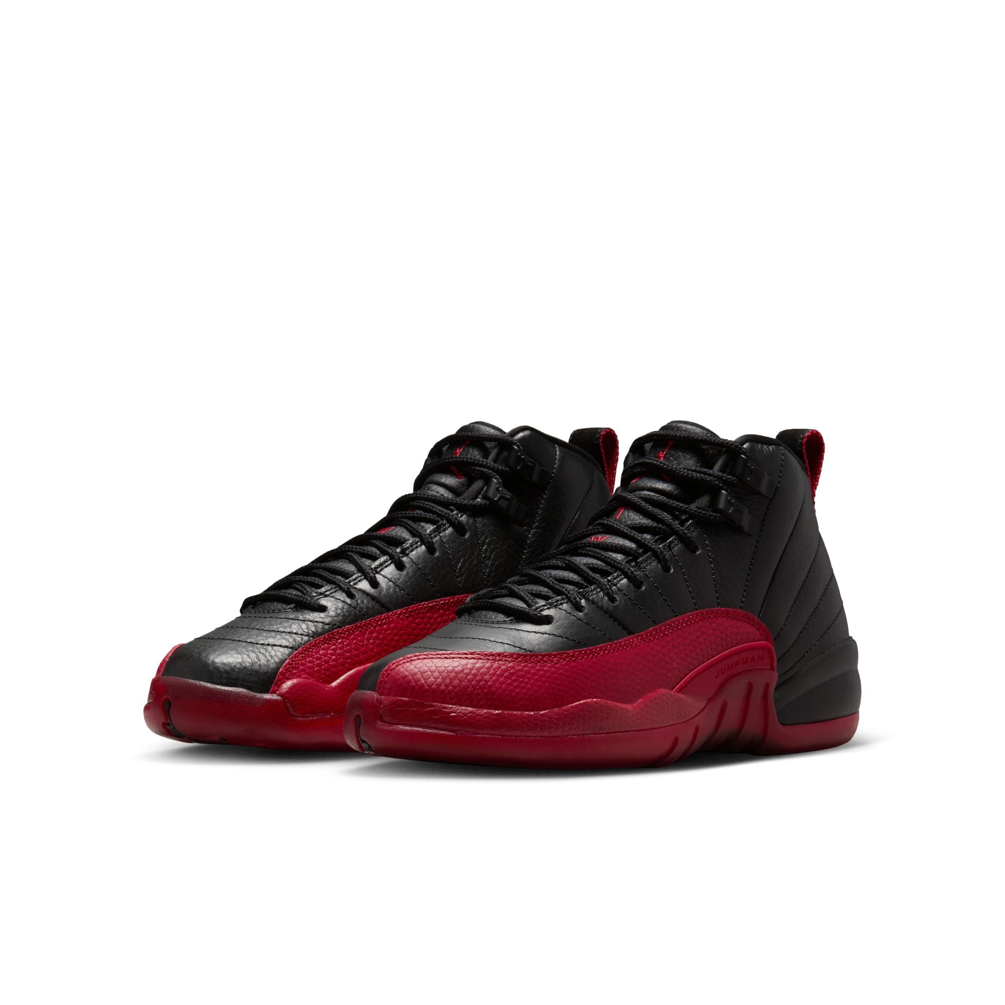 Big Kids Air Jordan 12 Retro "Flu Game" - BLACK/VARSITY RED