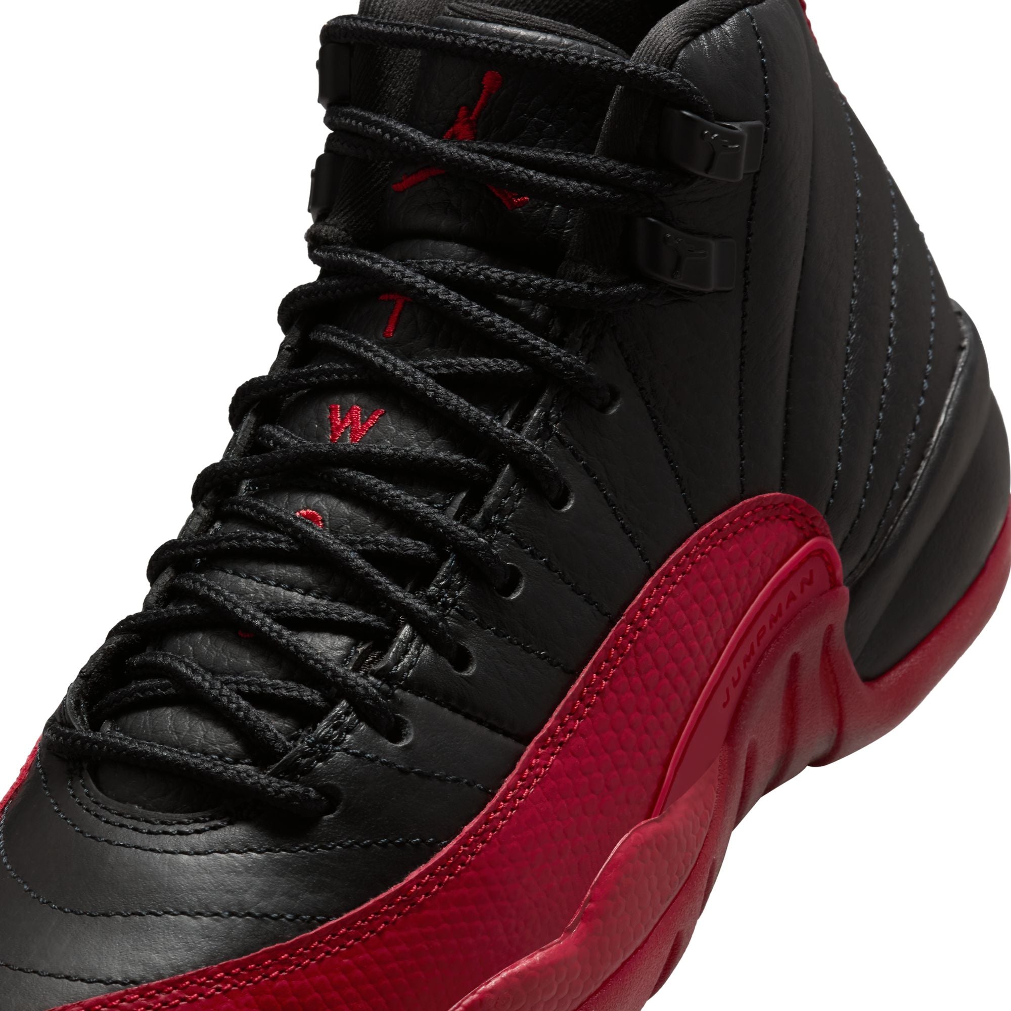 Big Kids Air Jordan 12 Retro "Flu Game" - BLACK/VARSITY RED