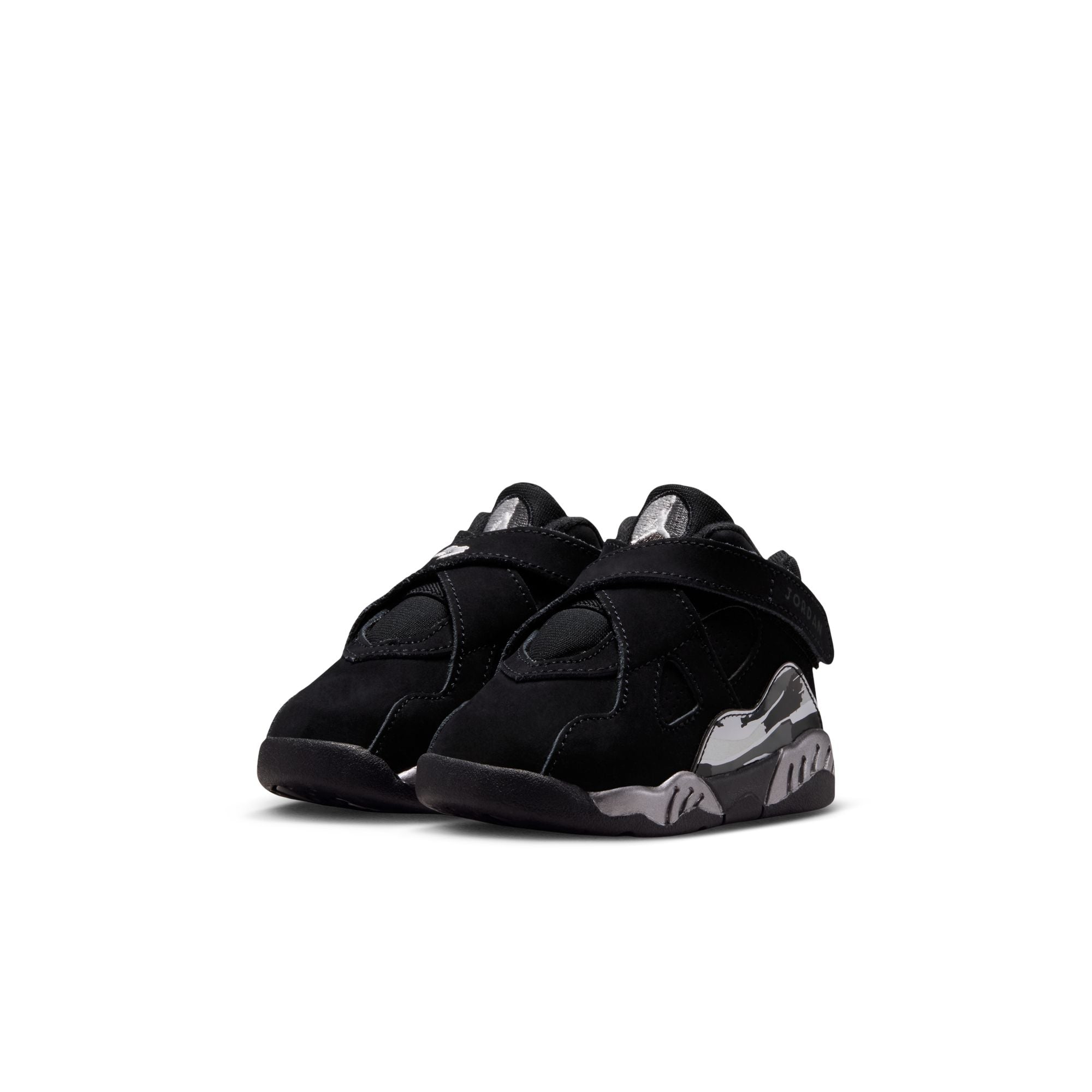 Toddler's vJordan 8 Retro - BLACK/WHITE-LT GRAPHITE