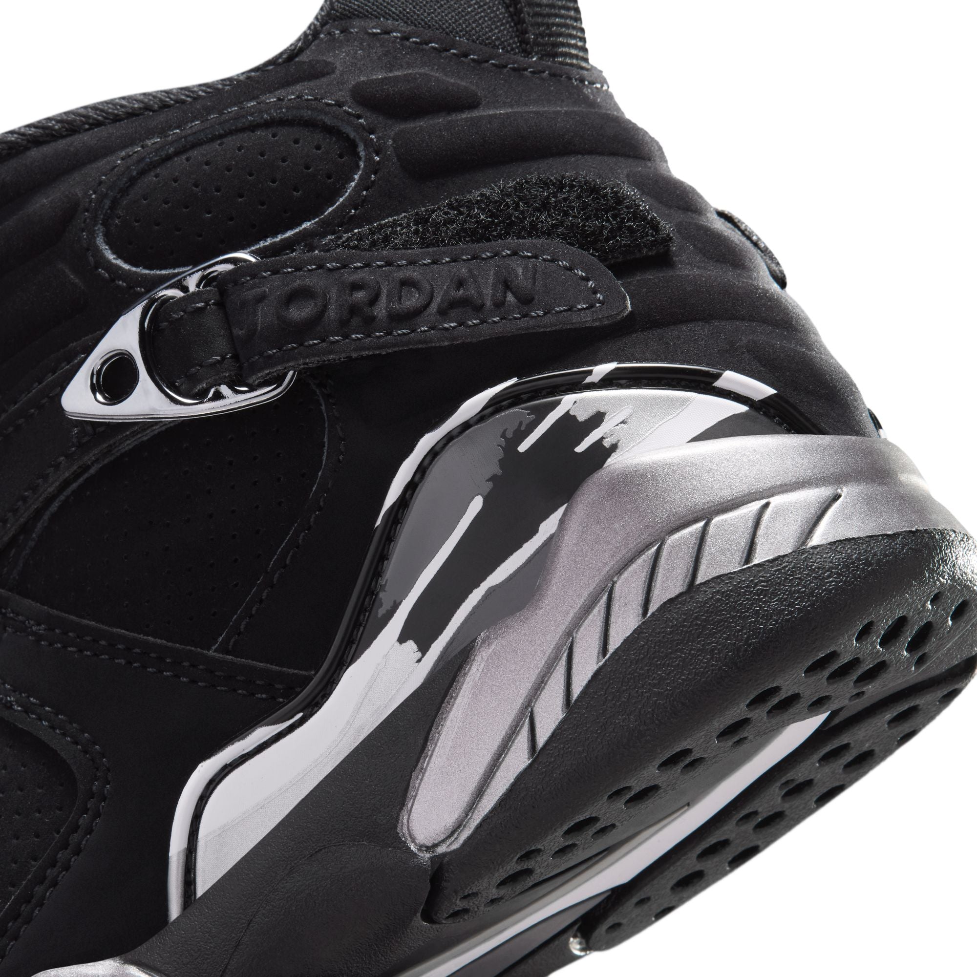 Preschool Jordan 8 Retro - BLACK/WHITE-LT GRAPHITE