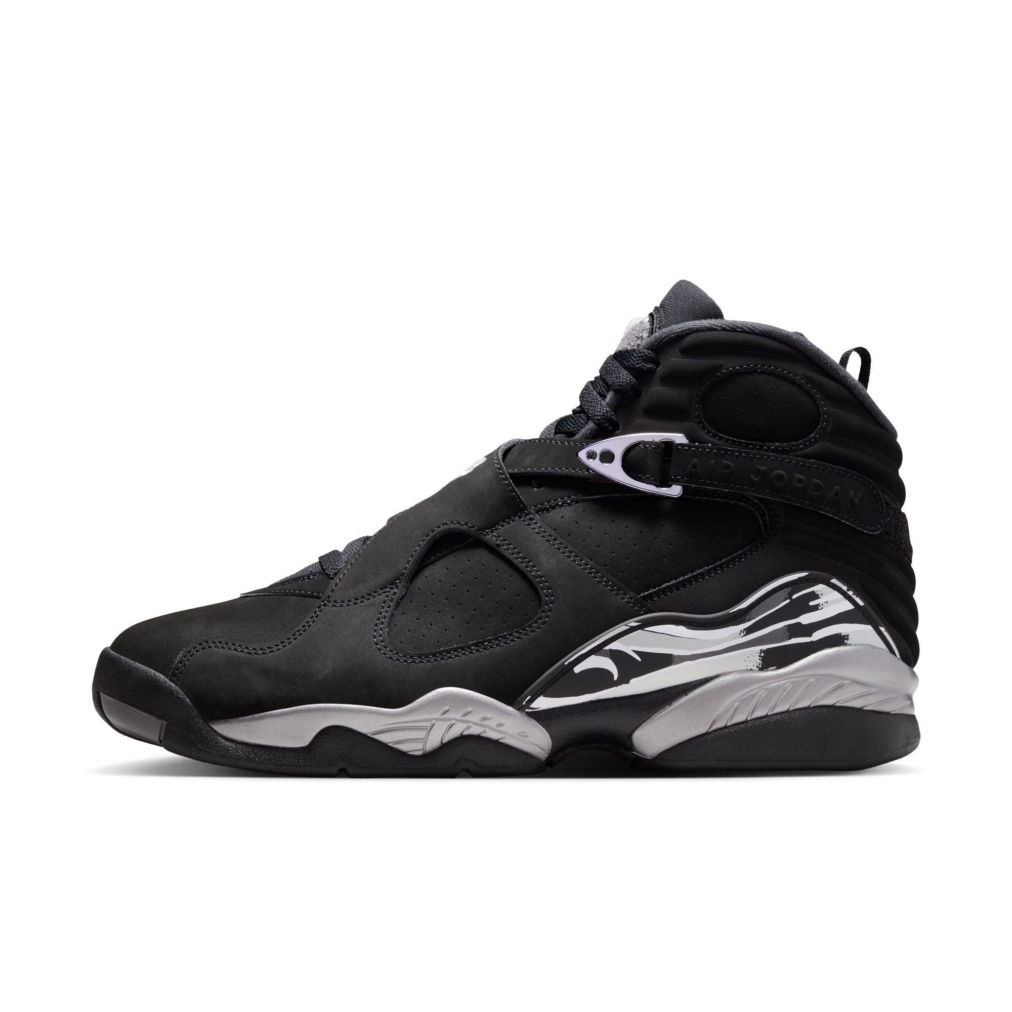 Men’s Air Jordan 8 Retro - BLACK/WHITE-LT GRAPHITE