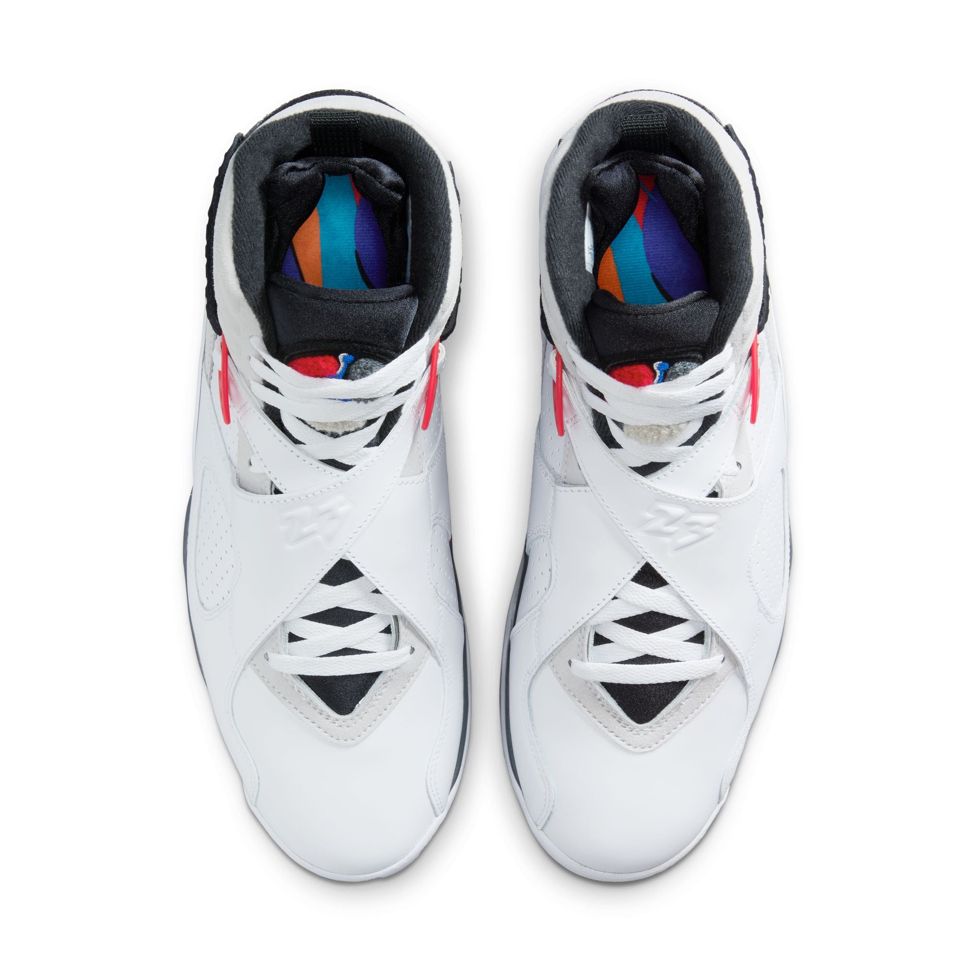 Men's Air Jordan 8 Retro "White and True Red" - WHITE/BLACK-TRUE RED