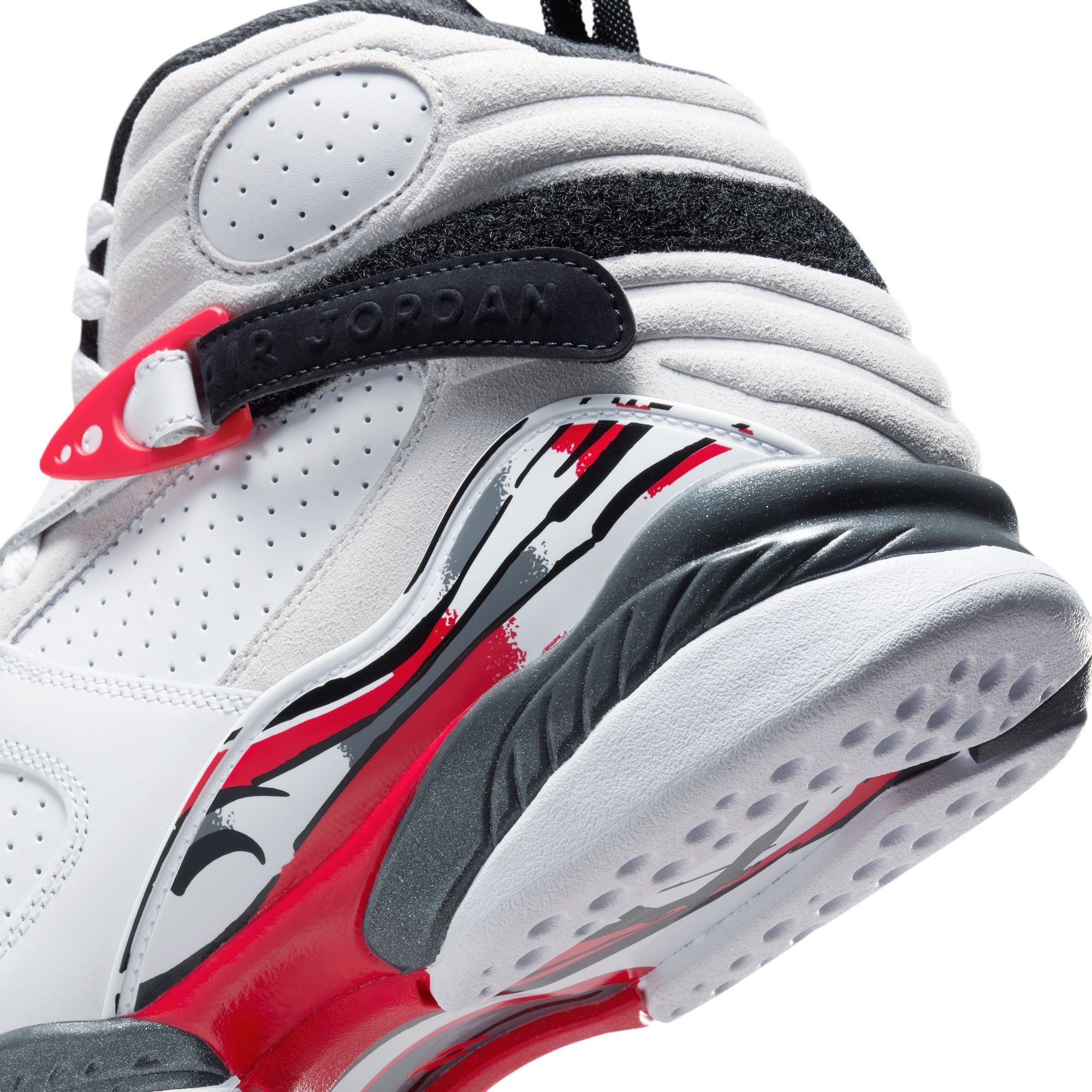 Men's Air Jordan 8 Retro "White and True Red" - WHITE/BLACK-TRUE RED