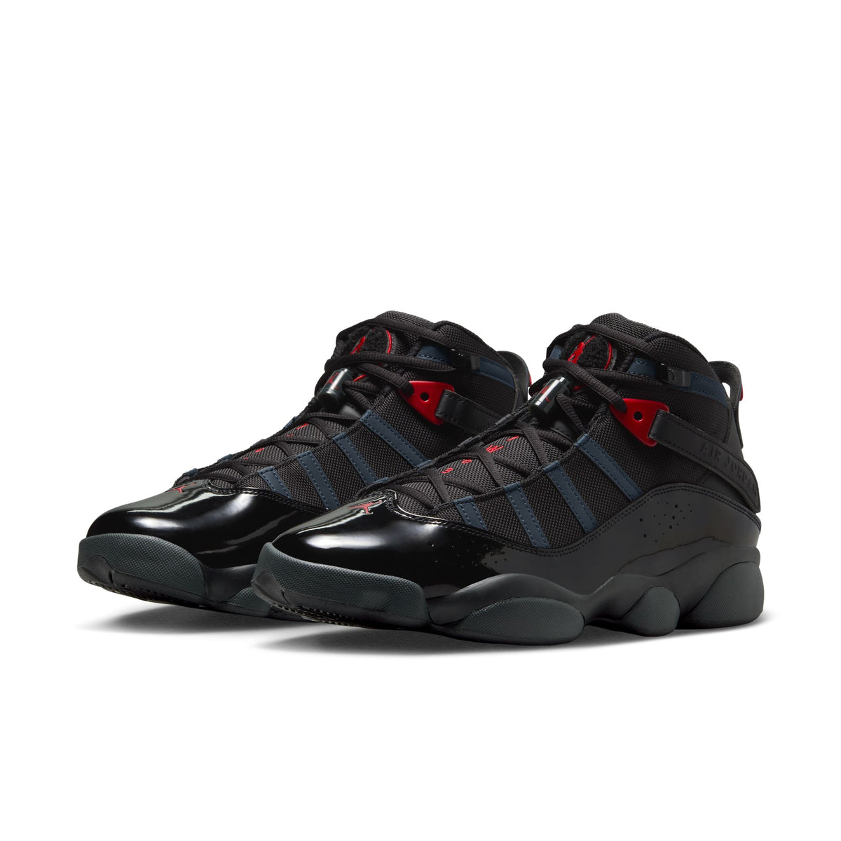 Men&#39;s Jordan 6 Rings - BLACK/FIRE RED-ANTHRACITE