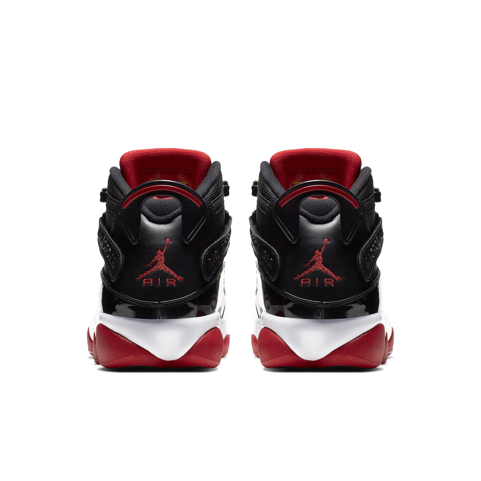 Men's Jordan 6 Rings - BLACK/VARSITY RED-WHITE