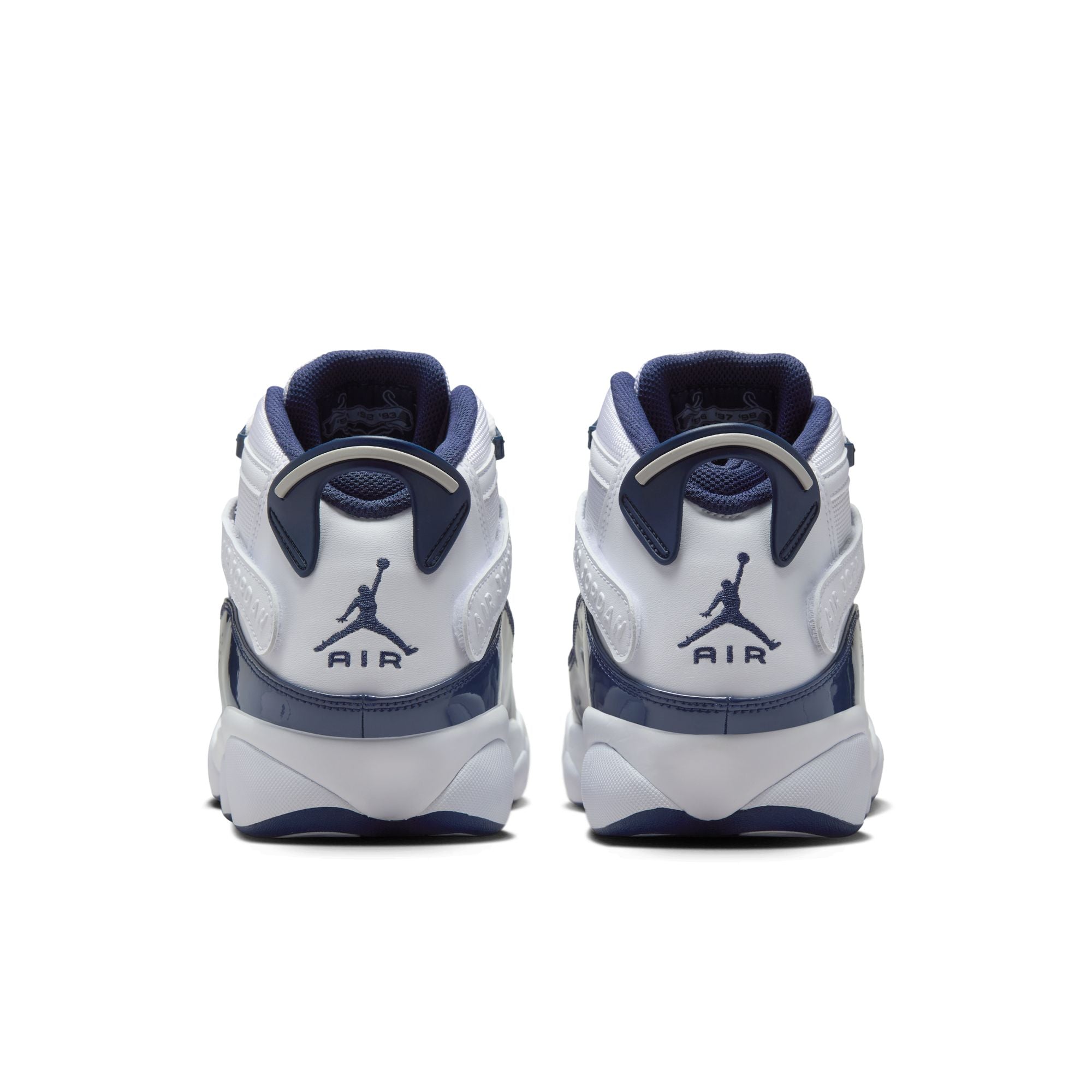 Gradeschool Jordan 6 Rings - WHITE/MIDNIGHT NAVY-NEUTRAL GREY