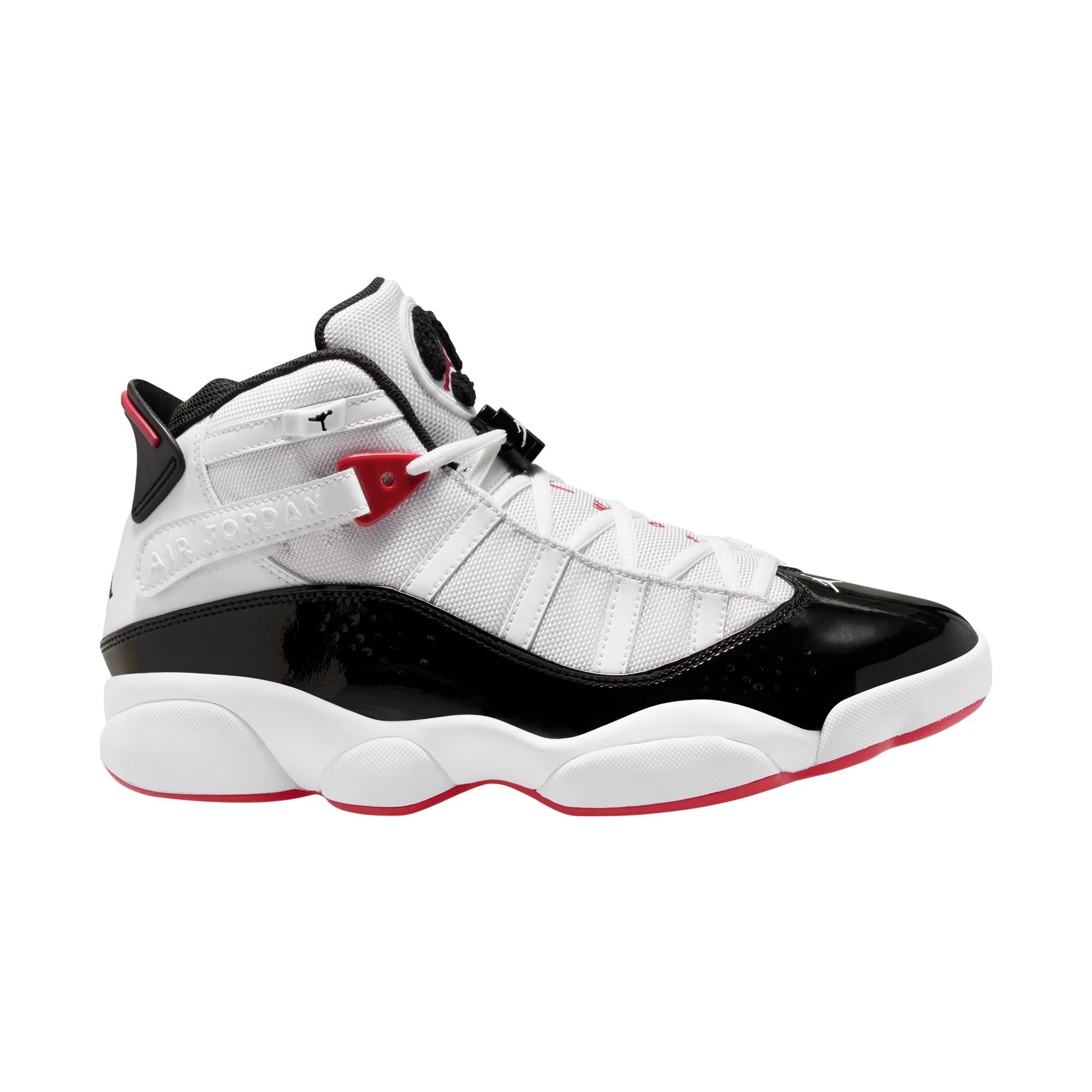 Men's Jordan 6 Rings - WHITE/BLACK-VARSITY RED