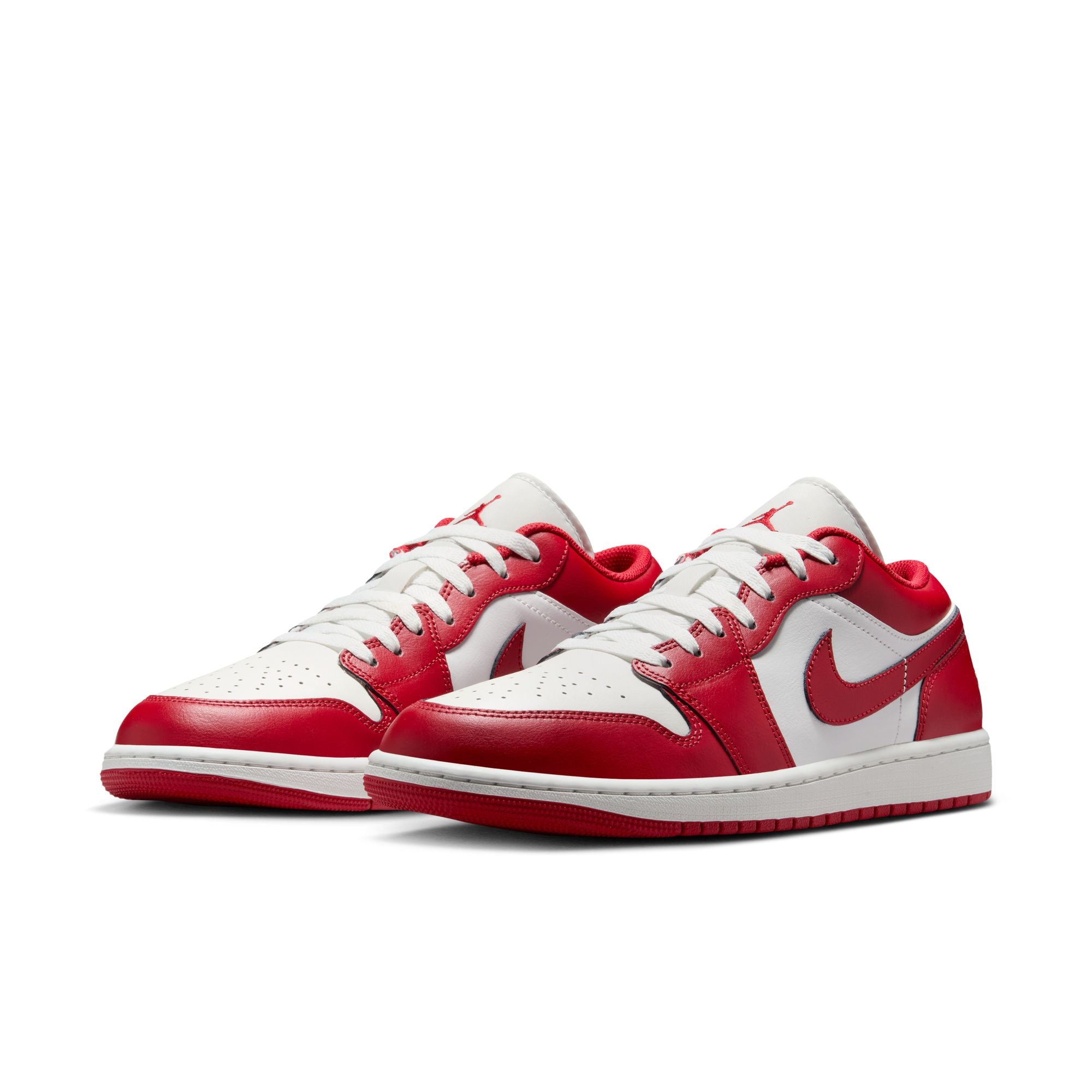 Men's Air Jordan 1 Low - SUMMIT WHITE/VARSITY RED-SUMMIT WHITE
