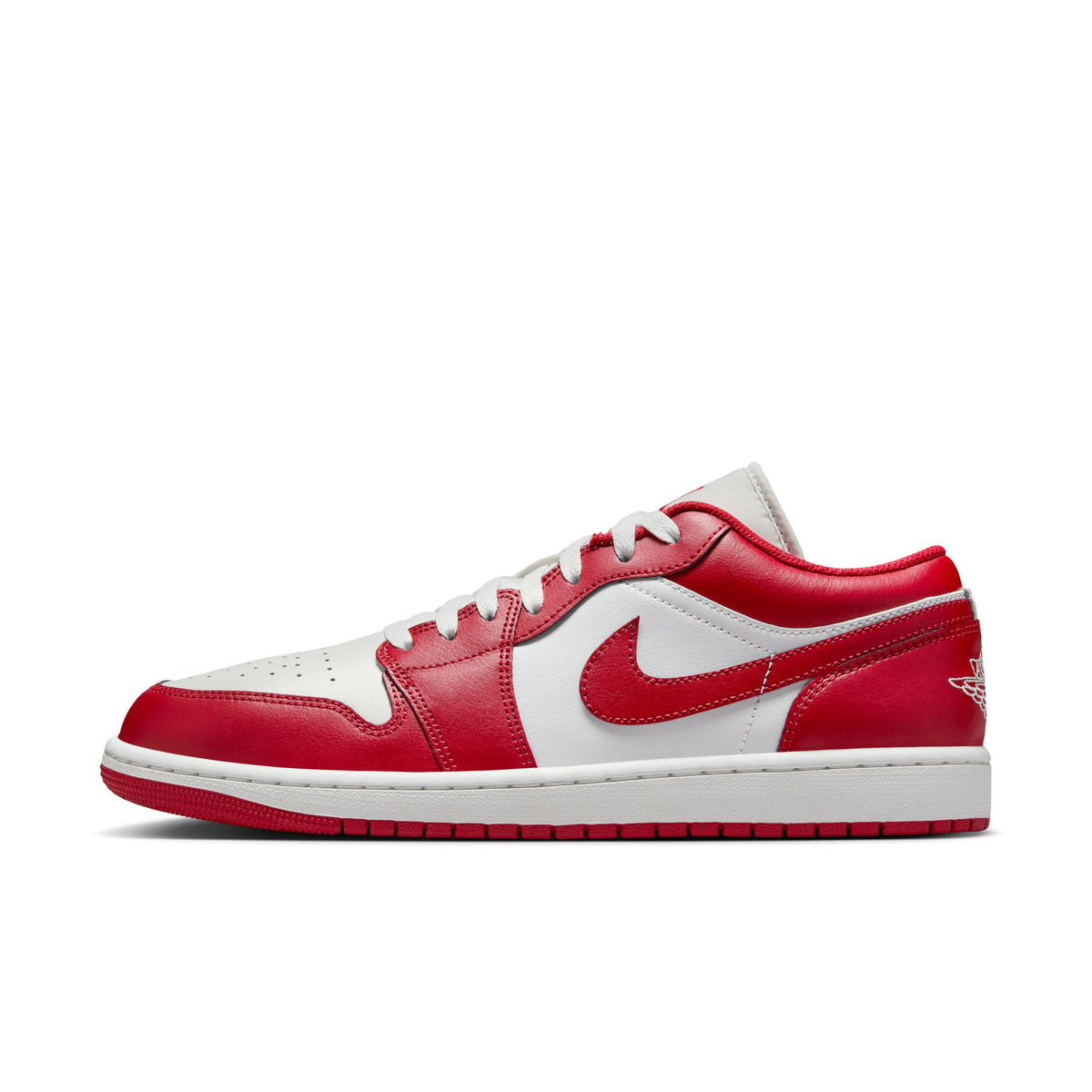Men&#39;s Air Jordan 1 Low - SUMMIT WHITE/VARSITY RED-SUMMIT WHITE