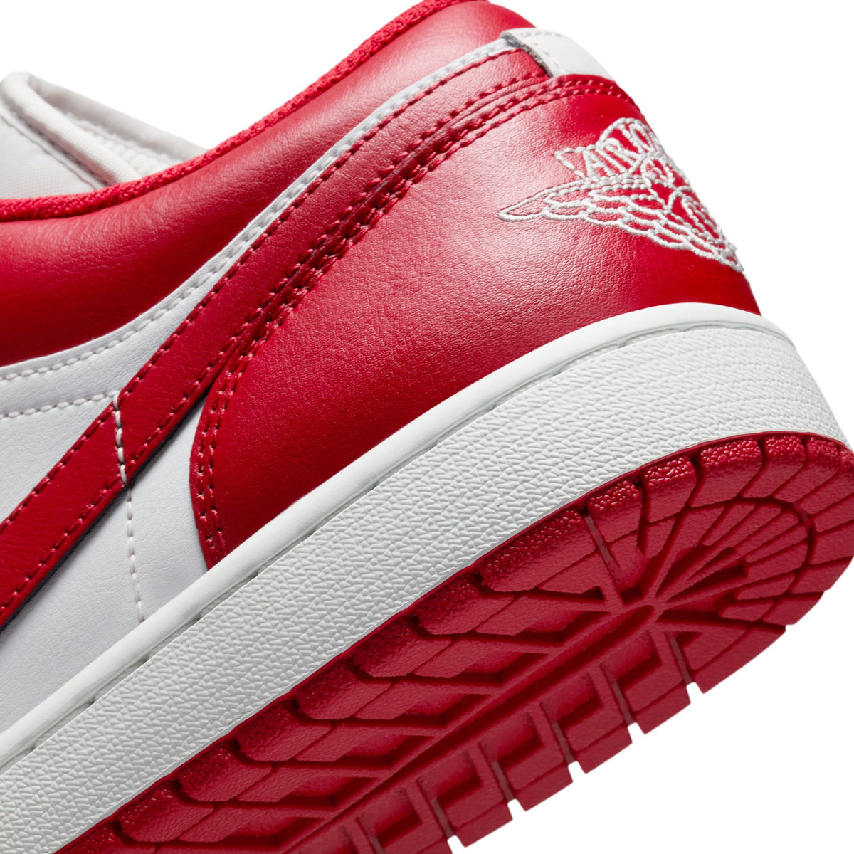 Men&#39;s Air Jordan 1 Low - SUMMIT WHITE/VARSITY RED-SUMMIT WHITE