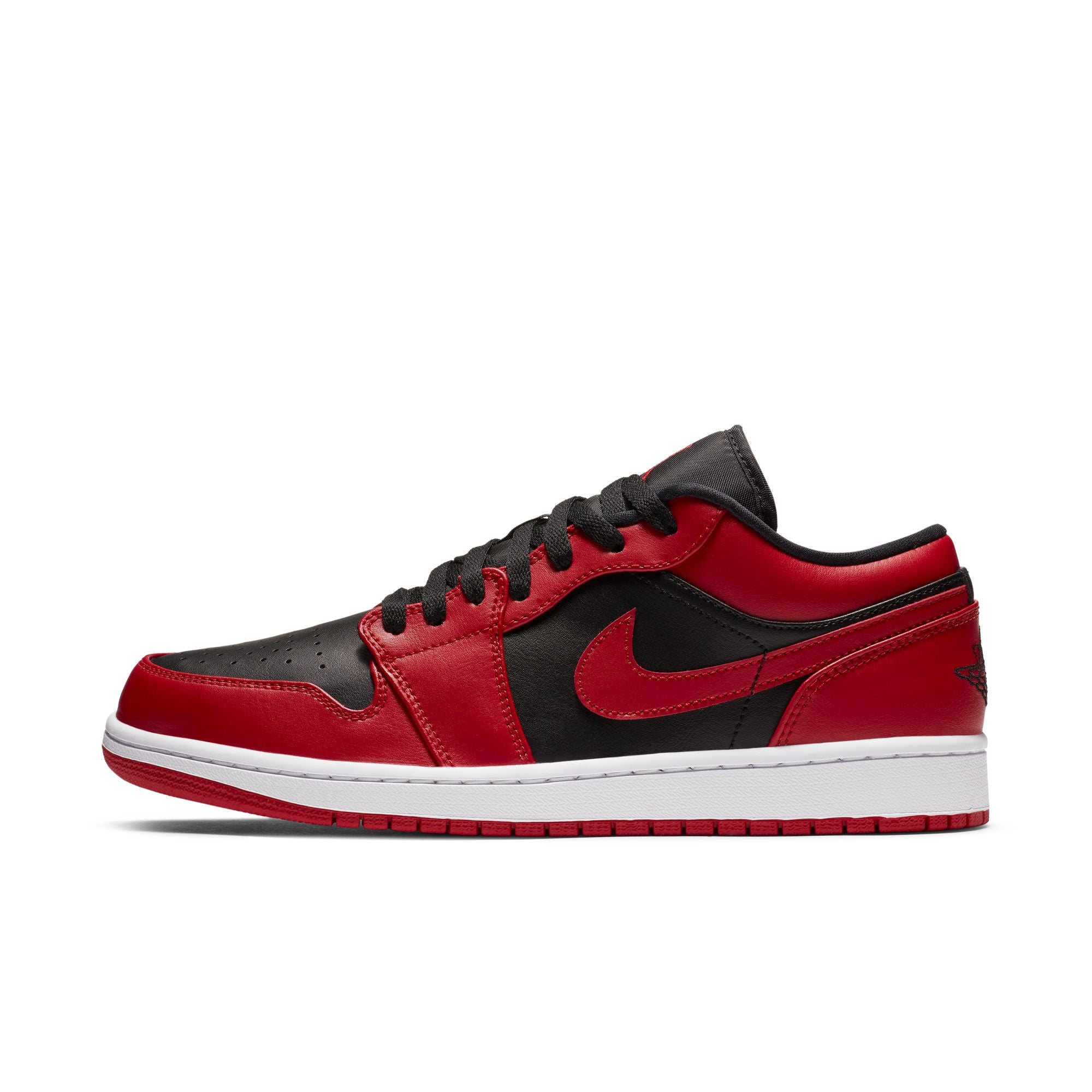 Men's Air Jordan 1 Low - GYM RED/BLACK-WHITE