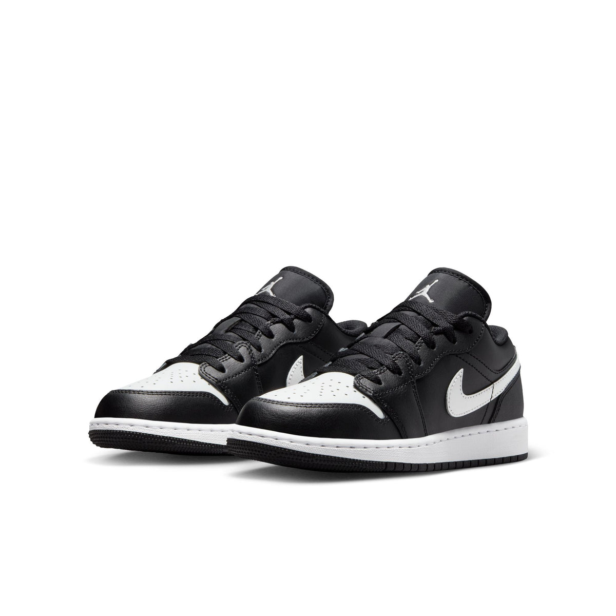 Big Kid&#39;s Air Jordan 1 Low- BLACK/SUMMIT WHITE