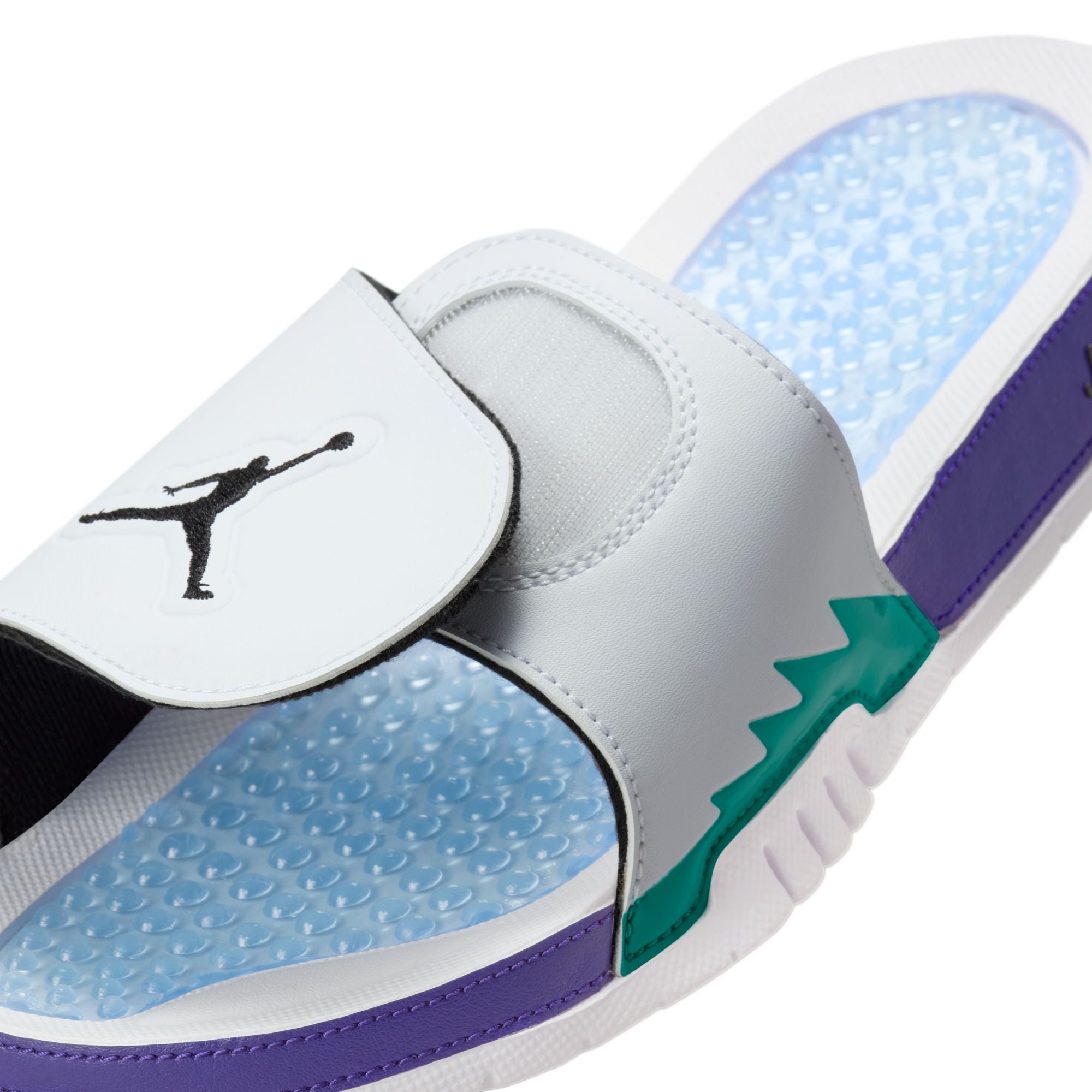 Men's Jordan Hydro V Retro - WHITE/BLACK-NEW EMERALD-GRAPE ICE