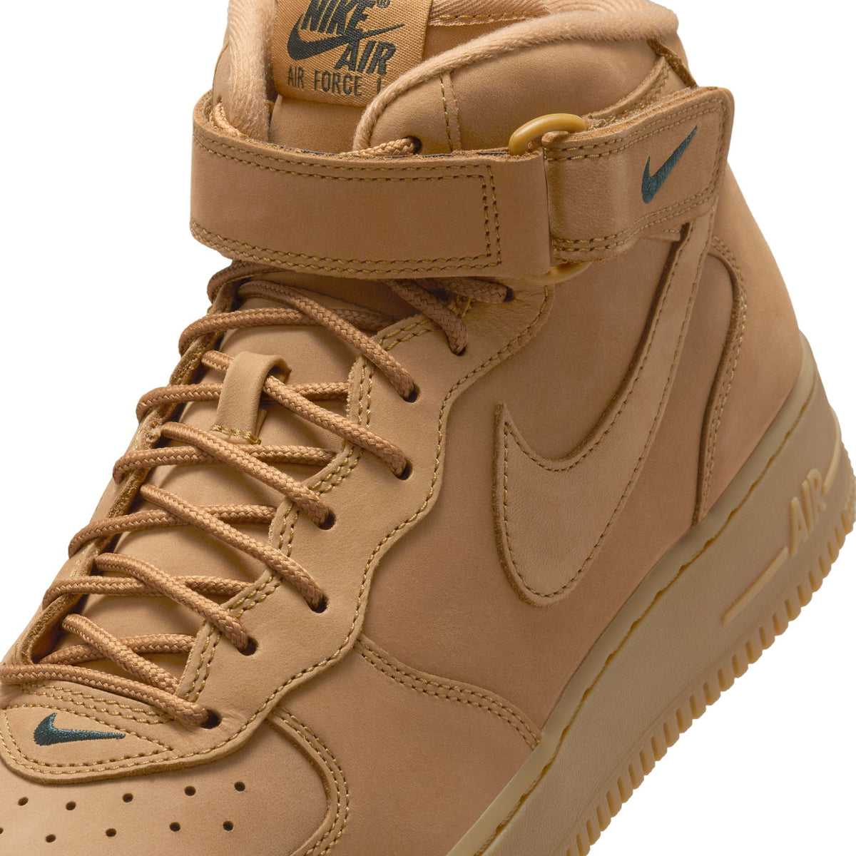 Men&#39;s Nike Air Force 1 Mid &#39;07 - FLAX/FLAX-OUTDOOR GREEN