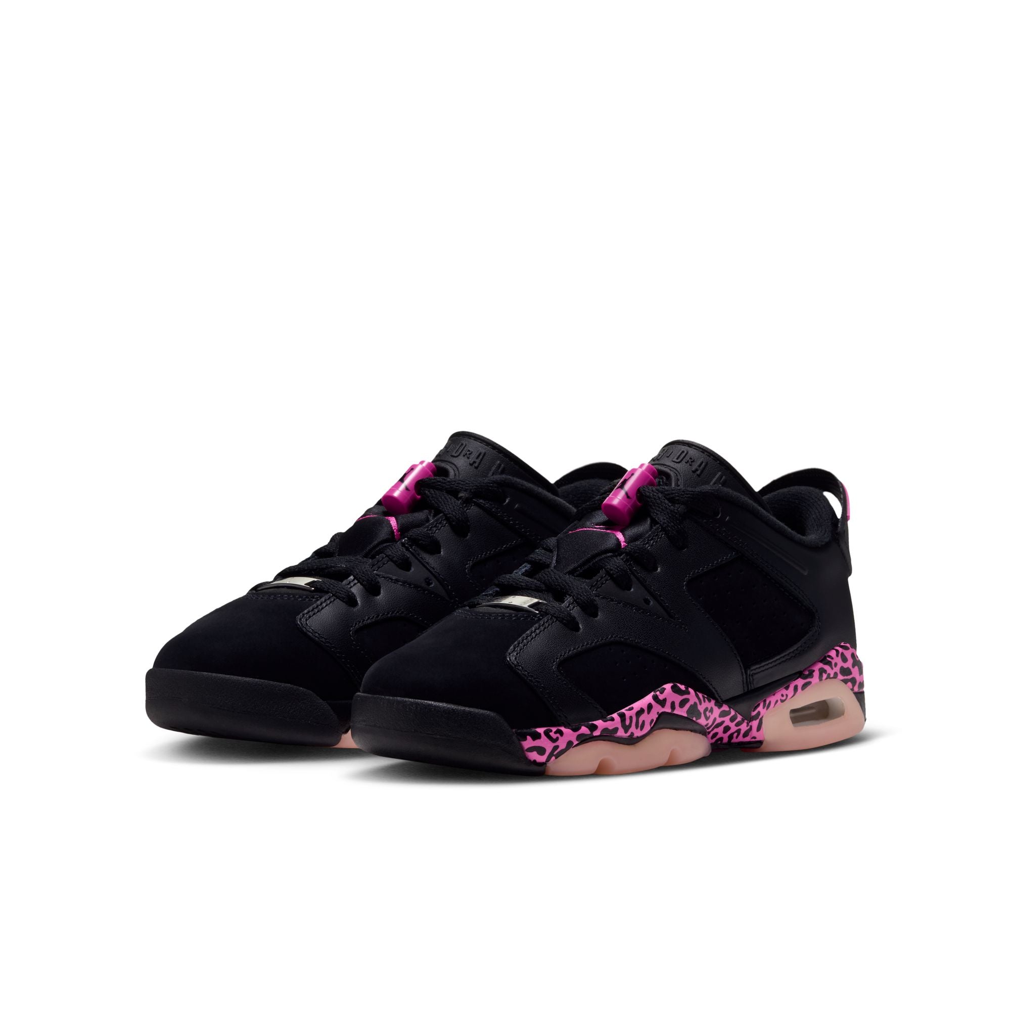 Air Jordan 6 Retro Low GS - BLACK/LASER FUCHSIA-PINK FOAM