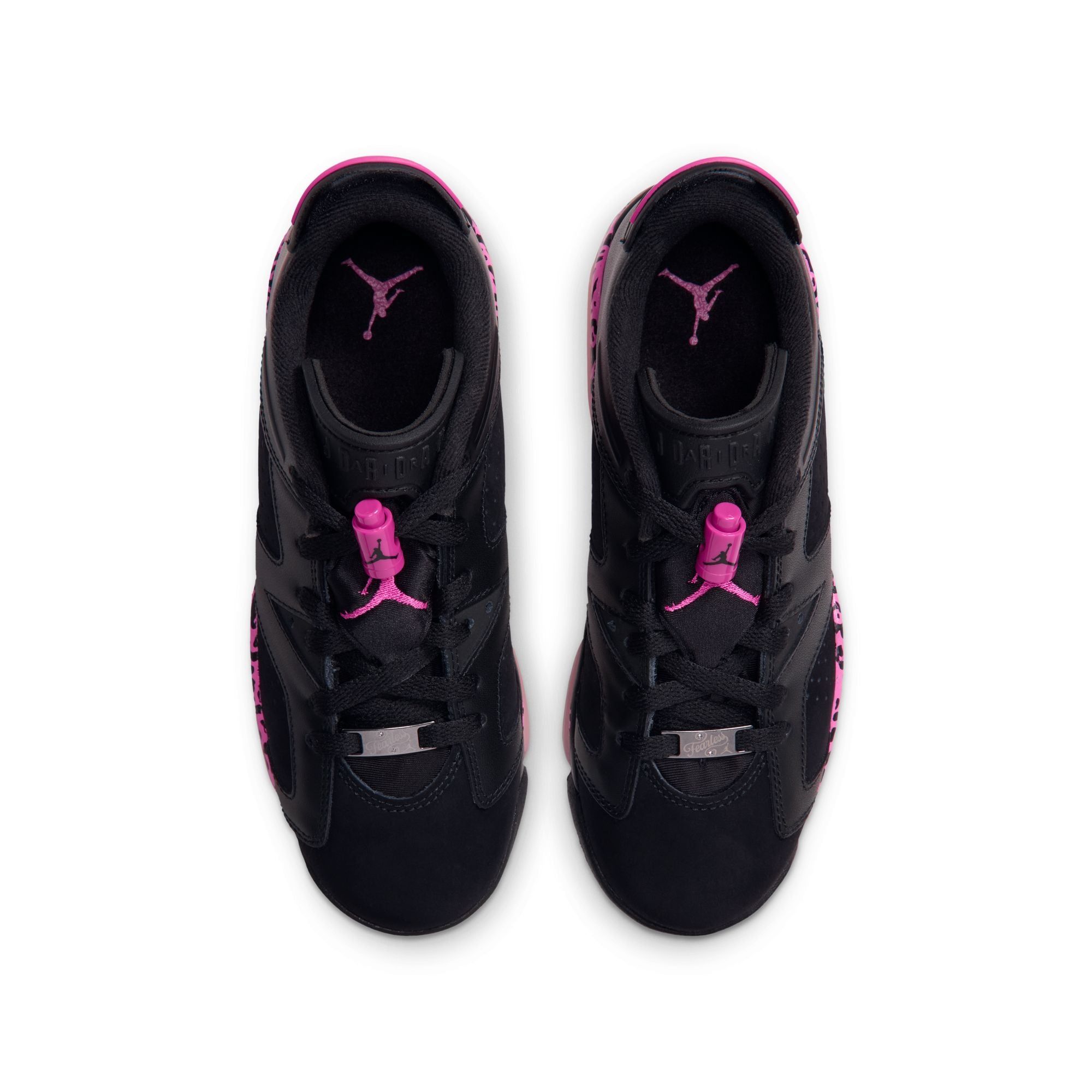 Air Jordan 6 Retro Low GS - BLACK/LASER FUCHSIA-PINK FOAM