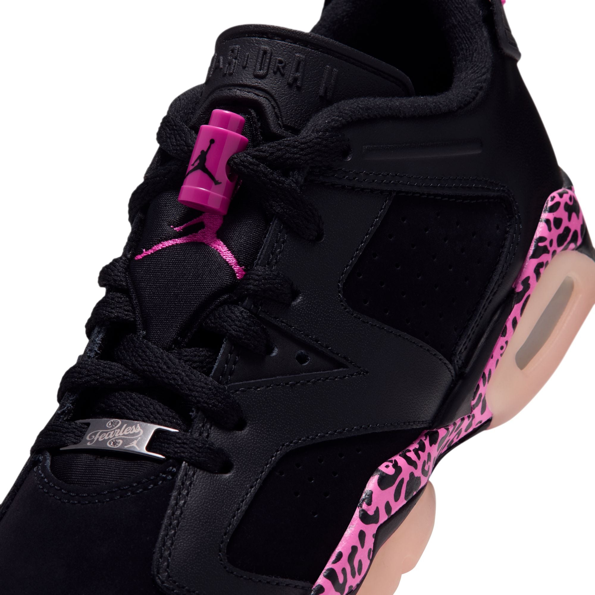 Air Jordan 6 Retro Low GS - BLACK/LASER FUCHSIA-PINK FOAM