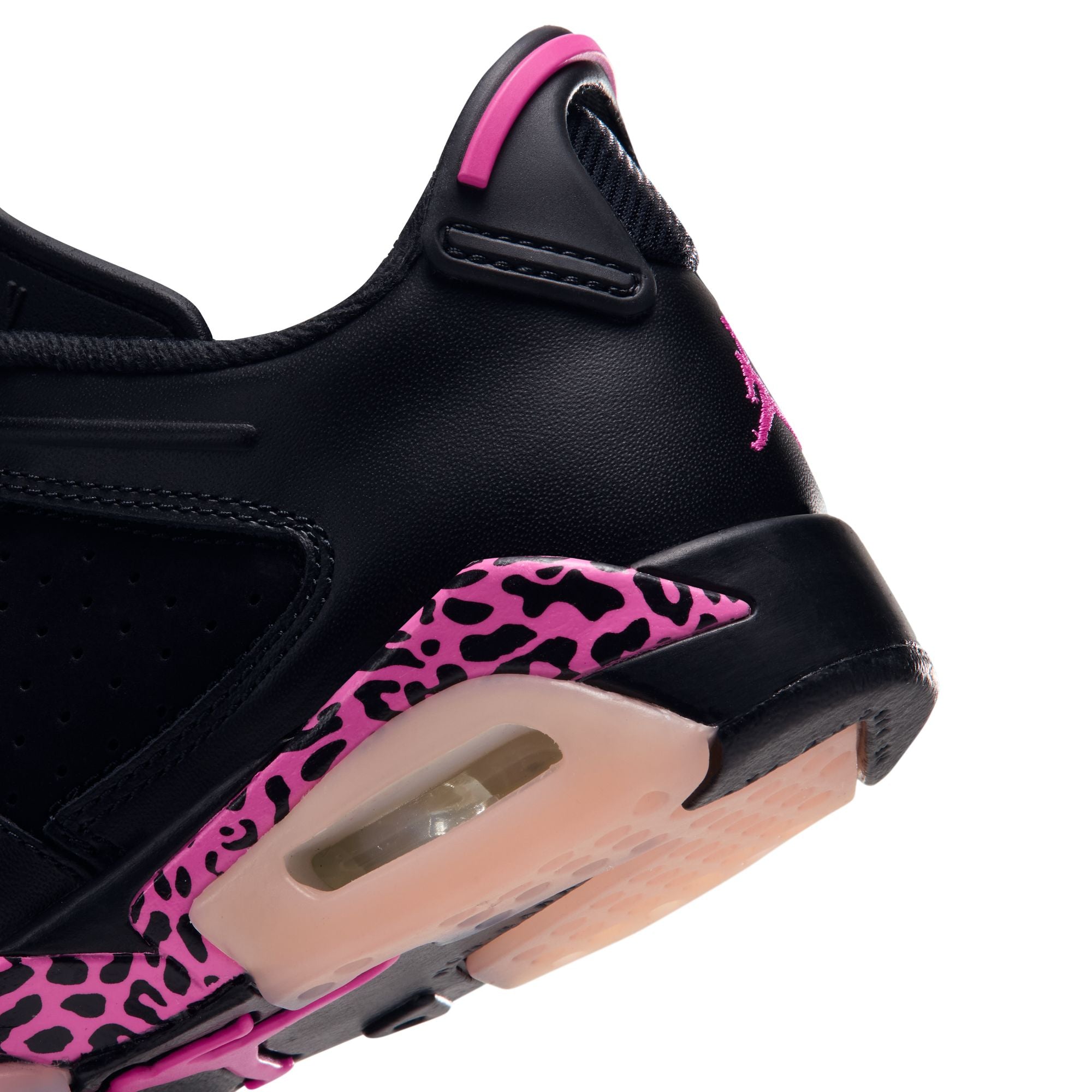 Air Jordan 6 Retro Low GS - BLACK/LASER FUCHSIA-PINK FOAM