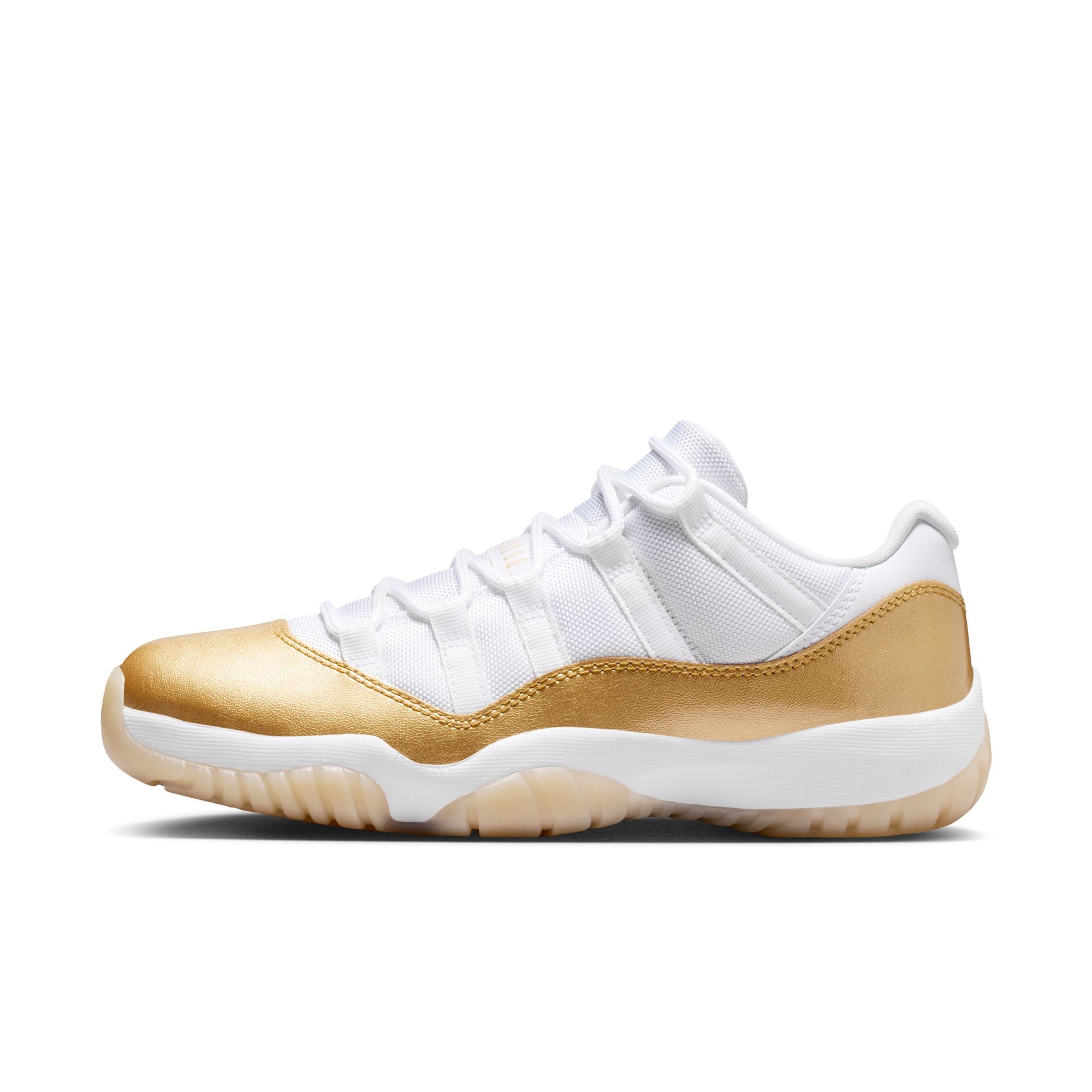 Women's Air Jordan 11 Retro Low "Mother's Day" - WHITE/METALLIC GOLD-TEAM GOLD
