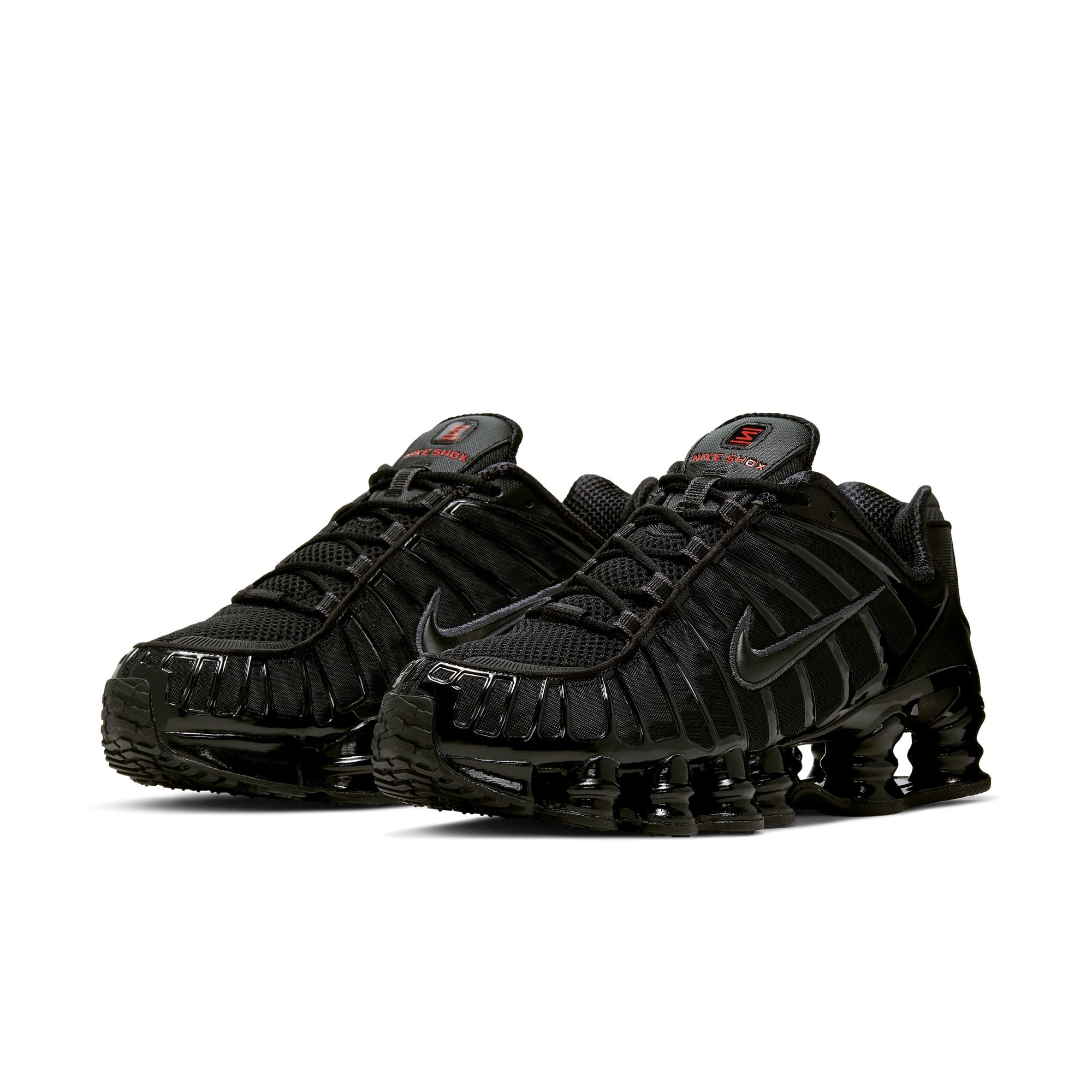 Men's Nike Shox TL - BLACK/BLACK-MTLC HEMATITE-MAX ORANGE