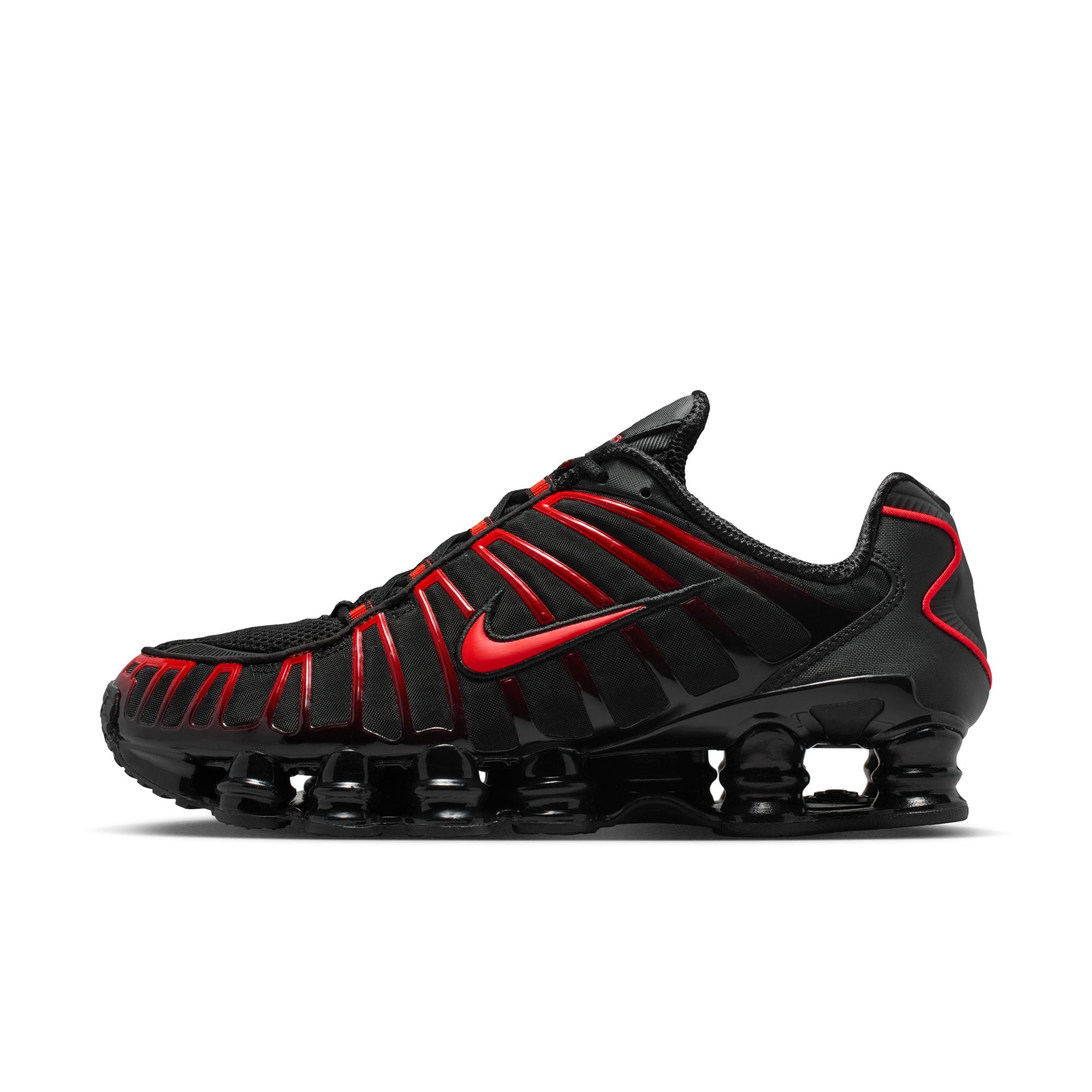 Nike Shox 赤/黒 Men's Nike Shox TL - BLACK/LT CRIMSON-BLACK