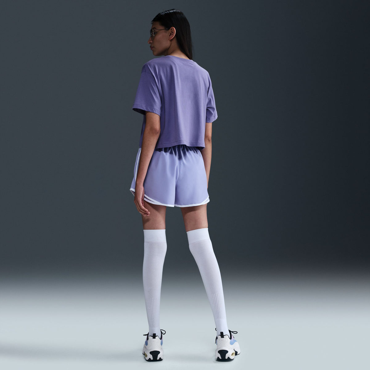 Women&#39;s Nike Cropped Logo T-Shirt - DUSTY AMETHYST