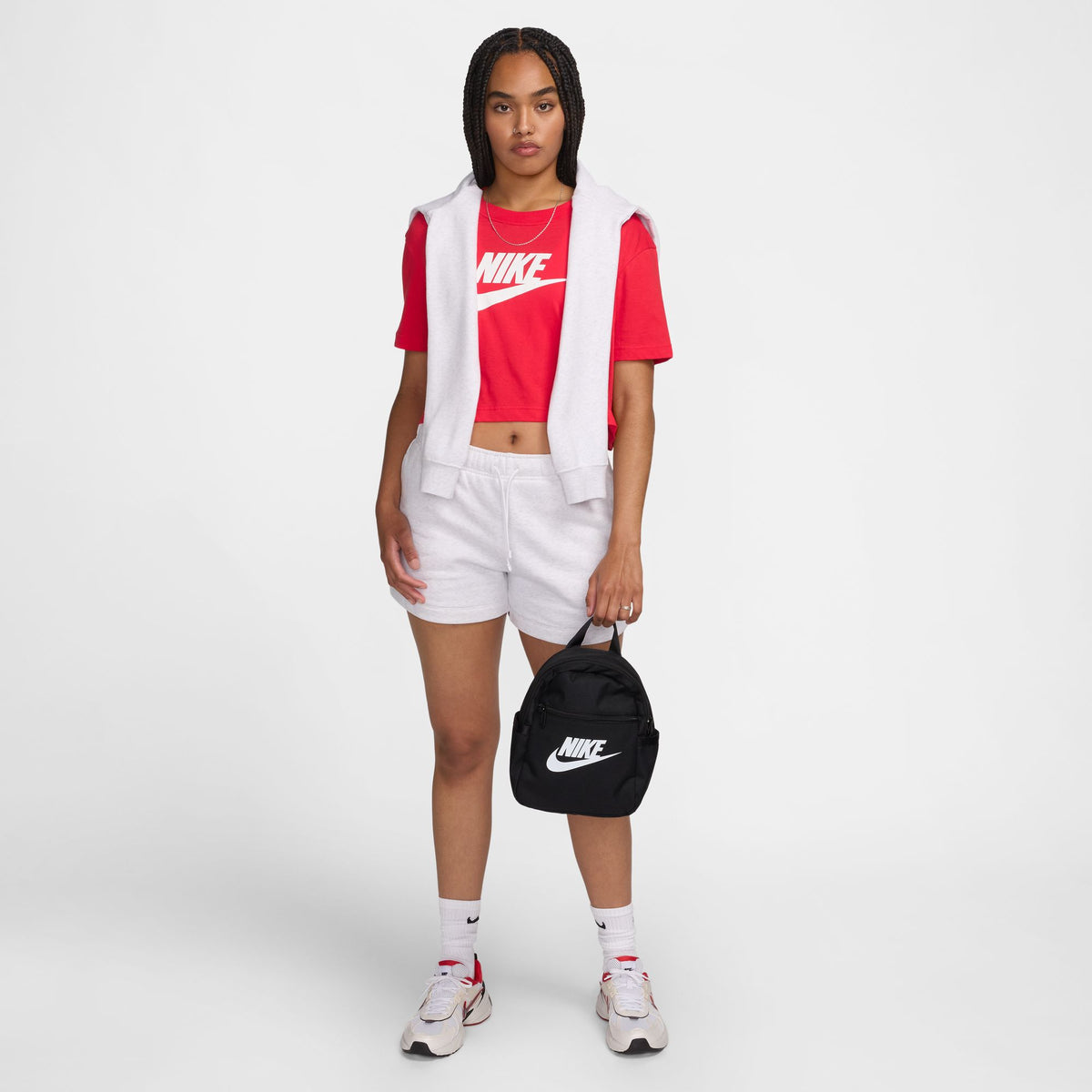 Women&#39;s Nike Cropped Logo T-Shirt - UNIVERSITY RED