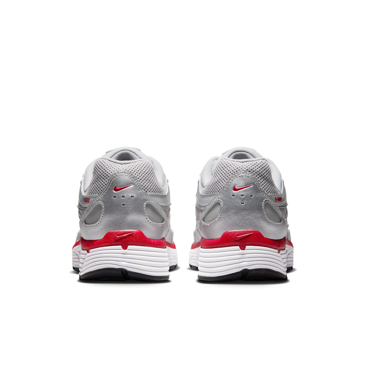 Men&#39;s Nike P-6000 - METALLIC SILVER/GYM RED-FLT SILVER