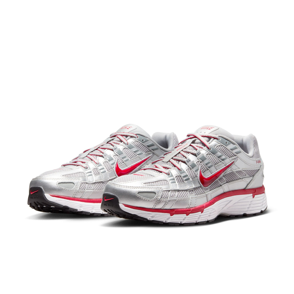 Men&#39;s Nike P-6000 - METALLIC SILVER/GYM RED-FLT SILVER