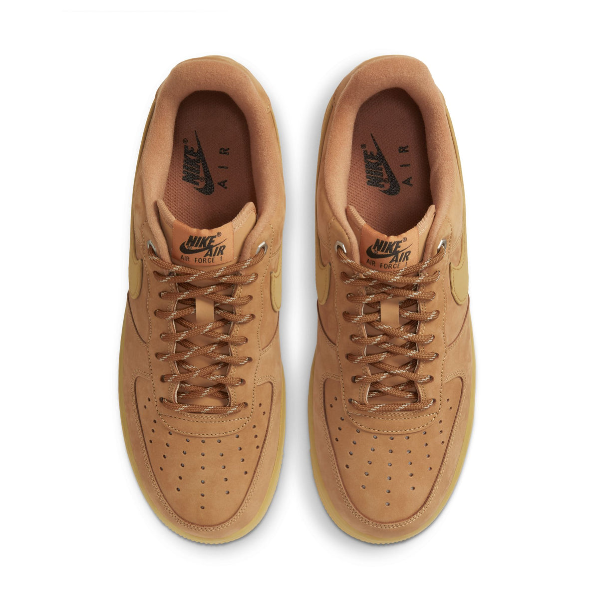 Men&#39;s Nike Air Force 1 &#39;07  - FLAX/WHEAT-GUM LIGHT BROWN-BLACK