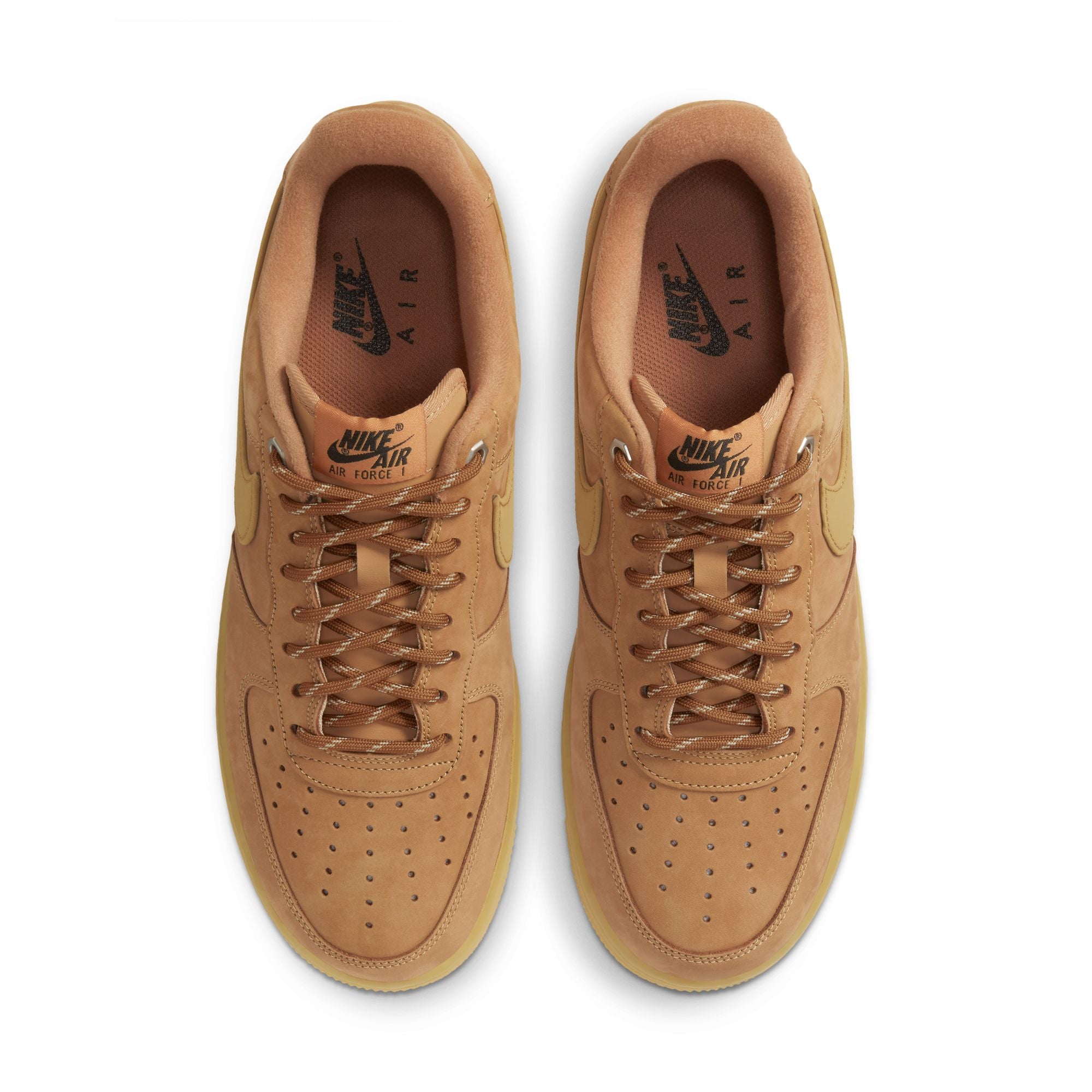 Men's Nike Air Force 1 '07  - FLAX/WHEAT-GUM LIGHT BROWN-BLACK