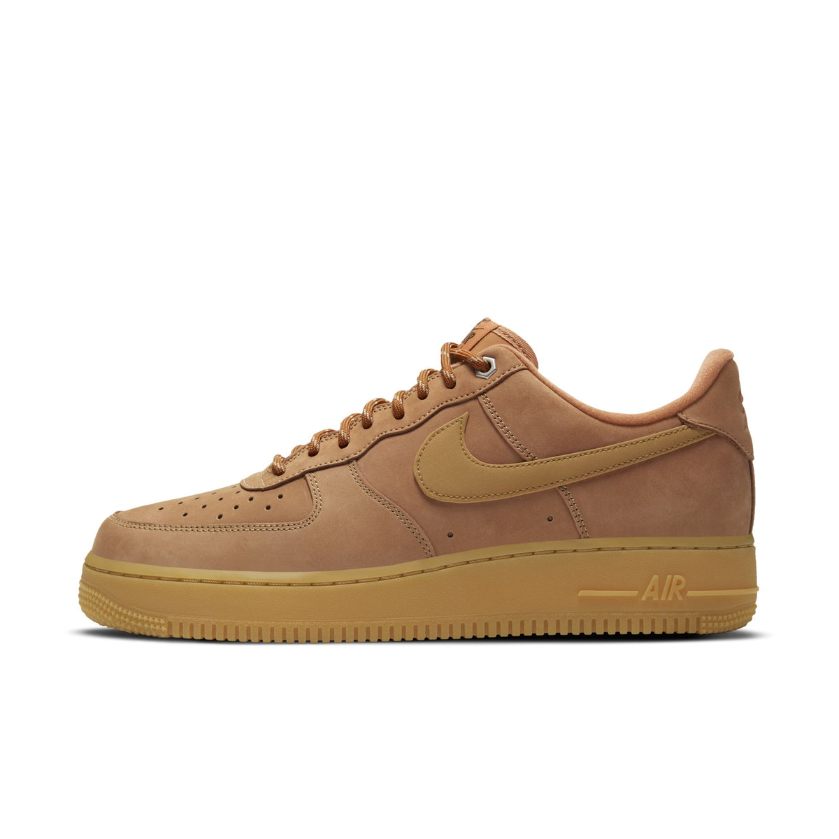 Men&#39;s Nike Air Force 1 &#39;07  - FLAX/WHEAT-GUM LIGHT BROWN-BLACK