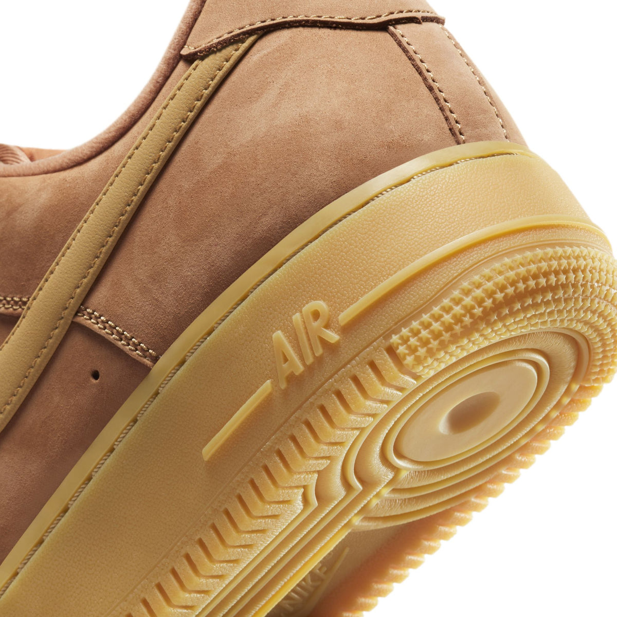 Men&#39;s Nike Air Force 1 &#39;07  - FLAX/WHEAT-GUM LIGHT BROWN-BLACK