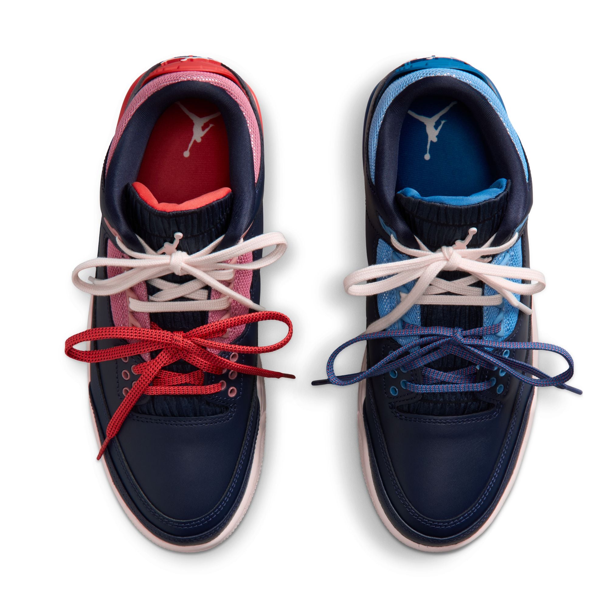Women's Air Jordan 3 Retro "Sport Renaissance" - OBSIDIAN/CHALK-TRACK RED