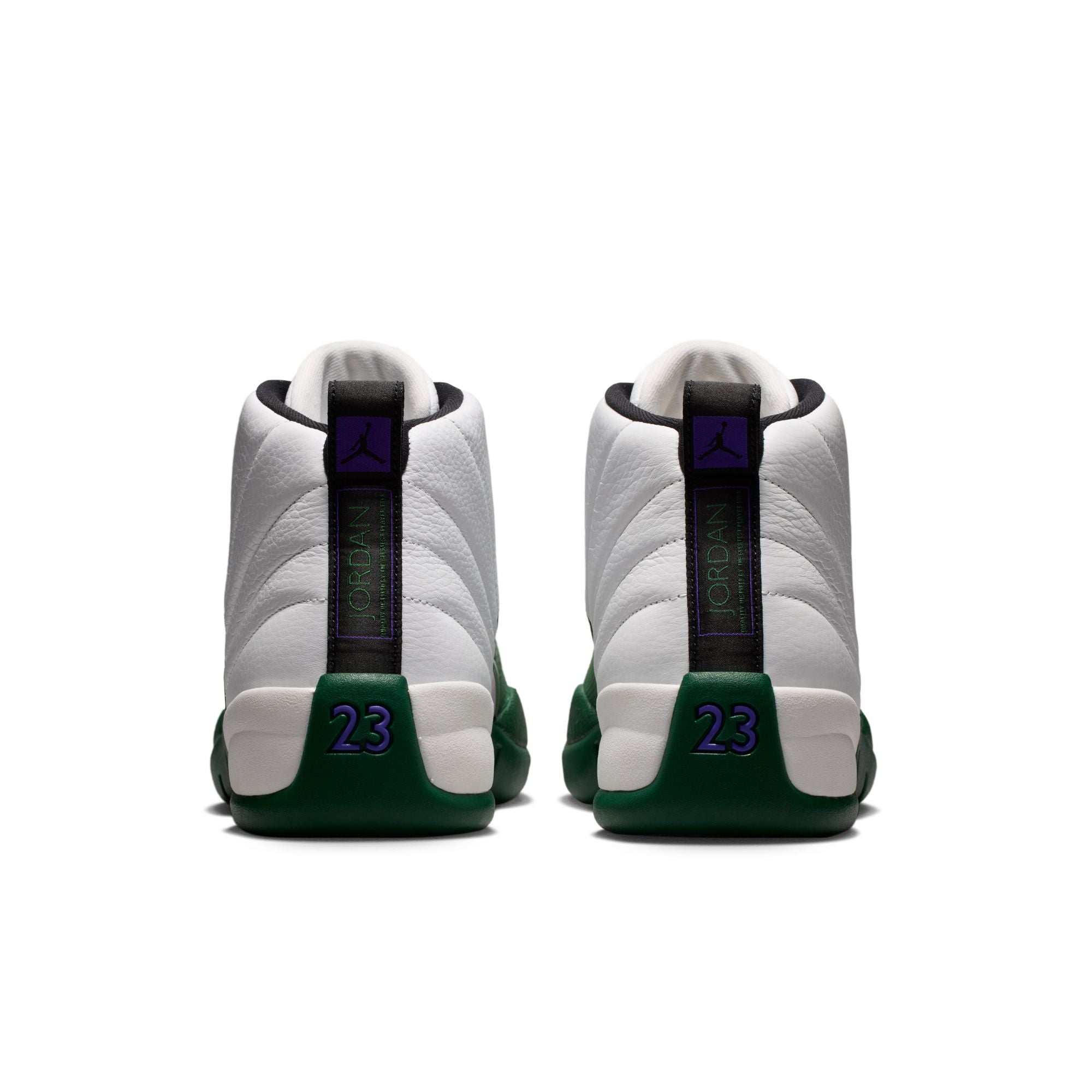 Men's Air Jordan 12 Retro "Idols Become Rivals" - SUMMIT WHITE/GORGE GREEN-FIERCE PURPLE