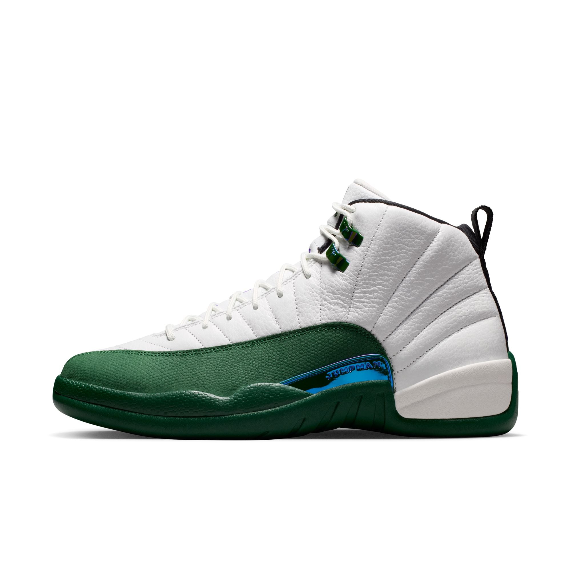 Men's Air Jordan 12 Retro "Idols Become Rivals" - SUMMIT WHITE/GORGE GREEN-FIERCE PURPLE