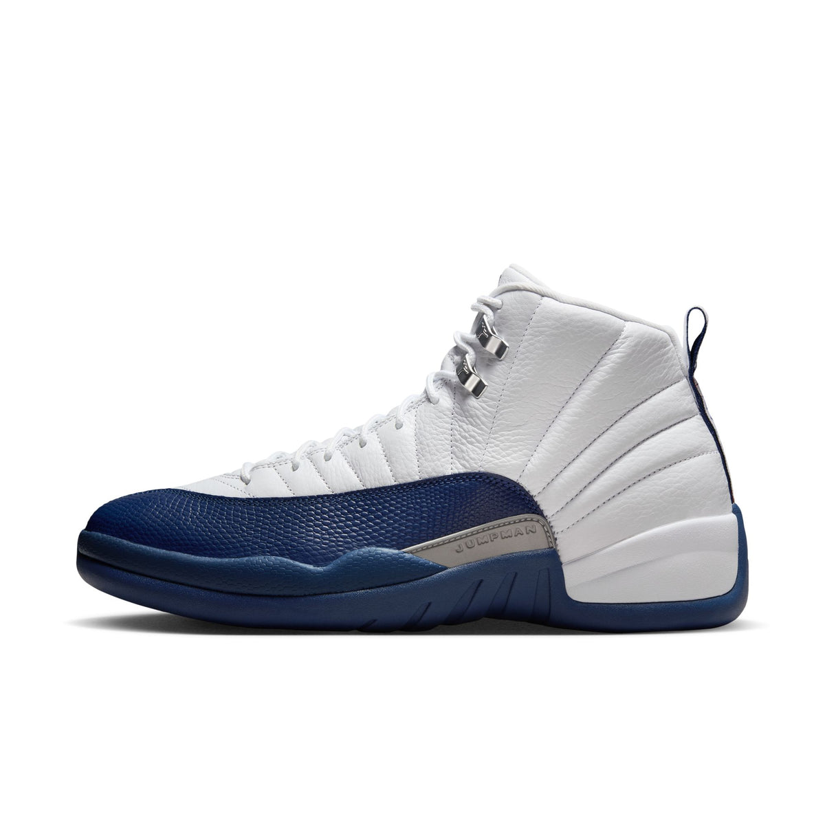 Men&#39;s Air Jordan 12 Retro &quot;French Blue&quot; - WHITE/FRENCH BLUE-METALLIC SILVER
