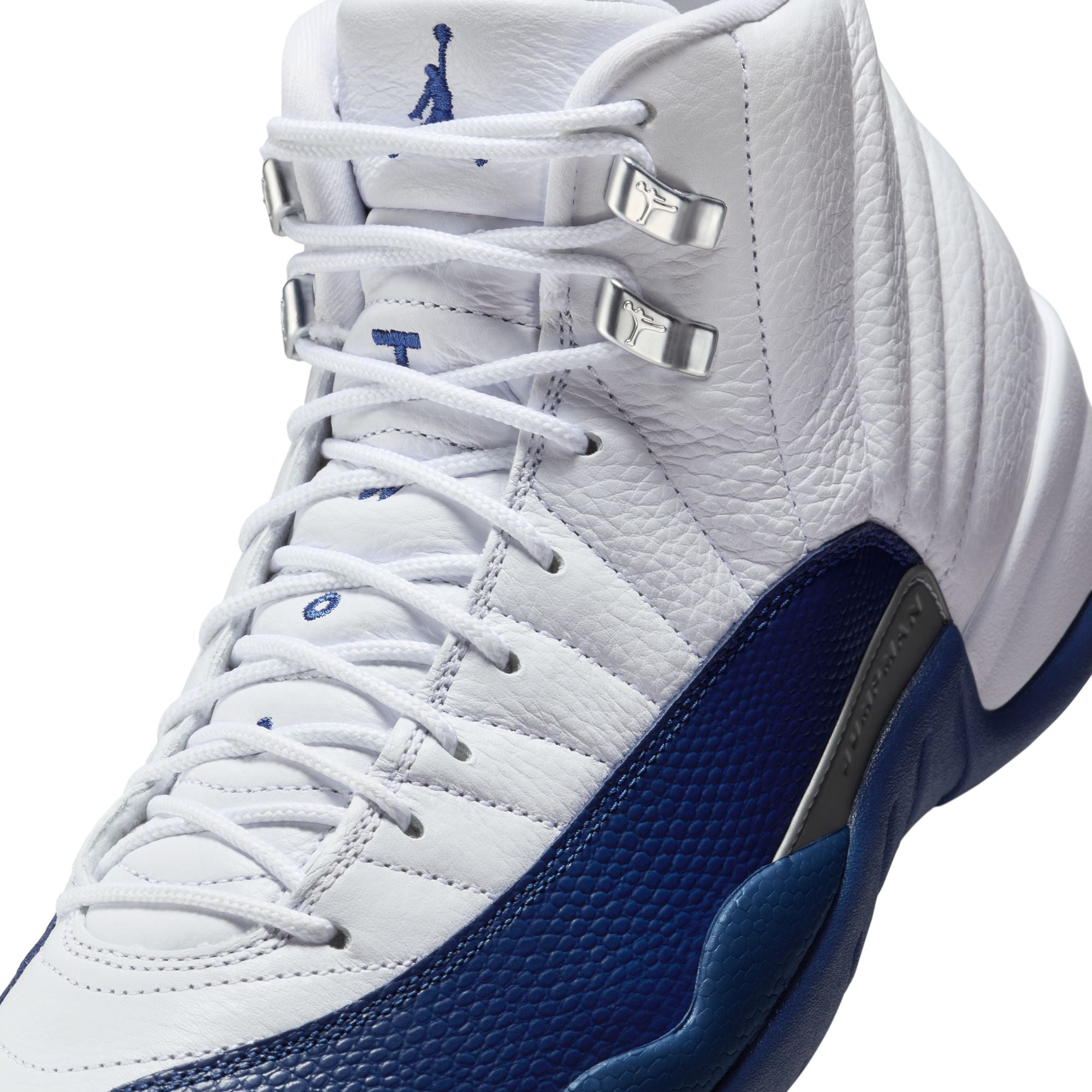Men's Air Jordan 12 Retro "French Blue" - WHITE/FRENCH BLUE-METALLIC SILVER