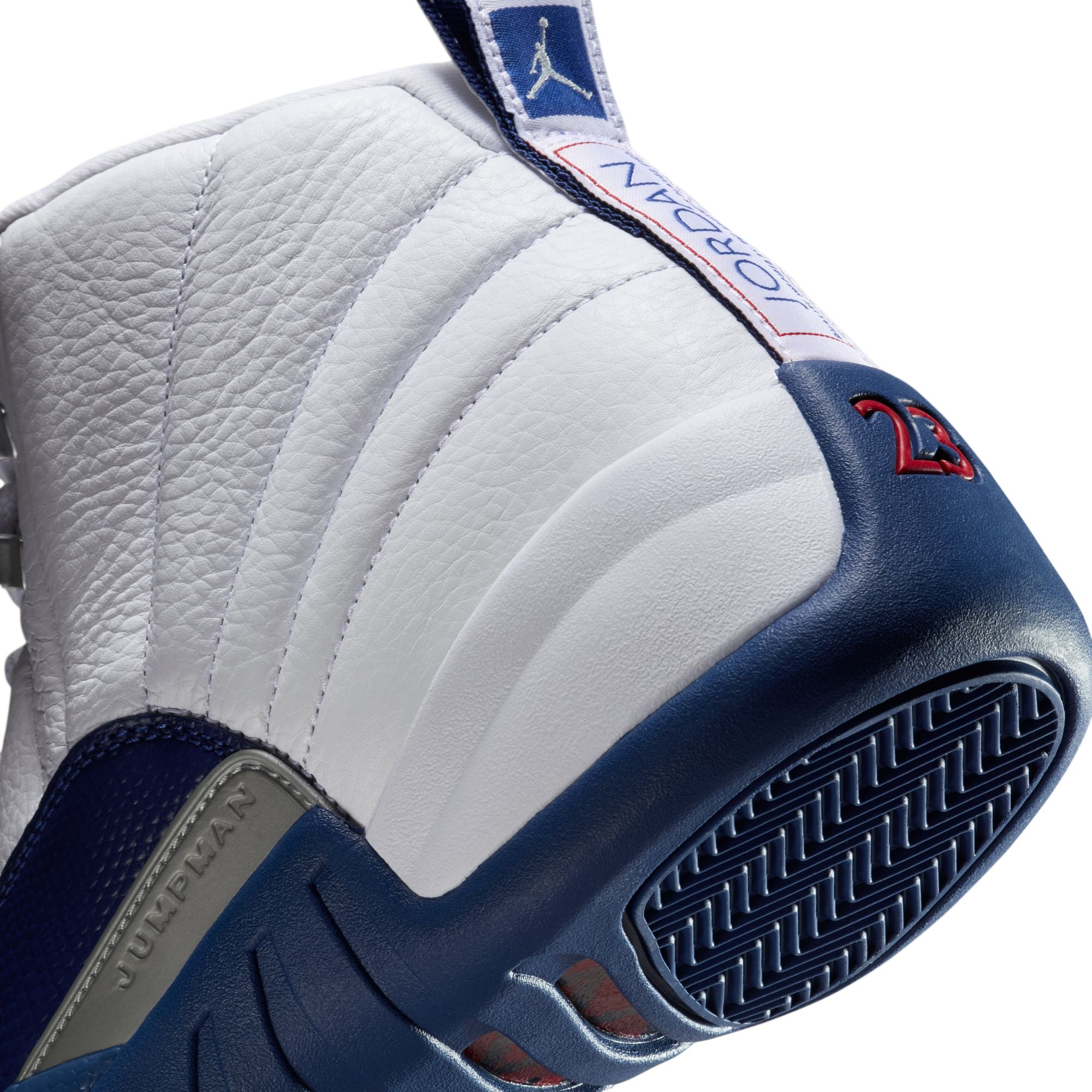 Men's Air Jordan 12 Retro "French Blue" - WHITE/FRENCH BLUE-METALLIC SILVER