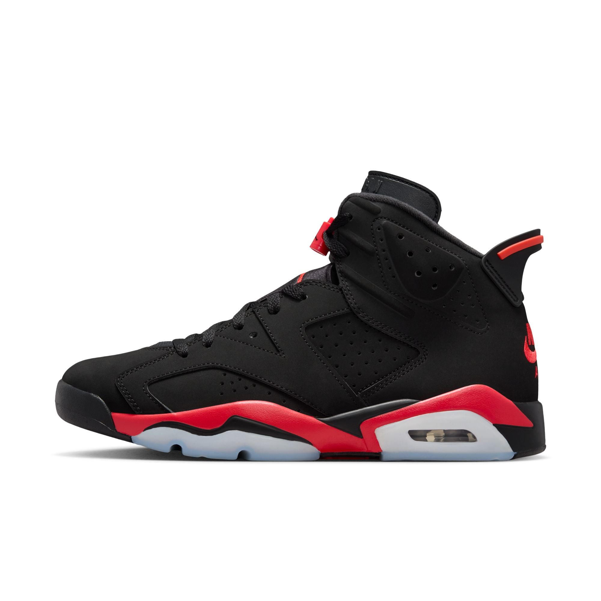 Men's Air Jordan 6 Retro "infrared" - BLACK/LT CRIMSON
