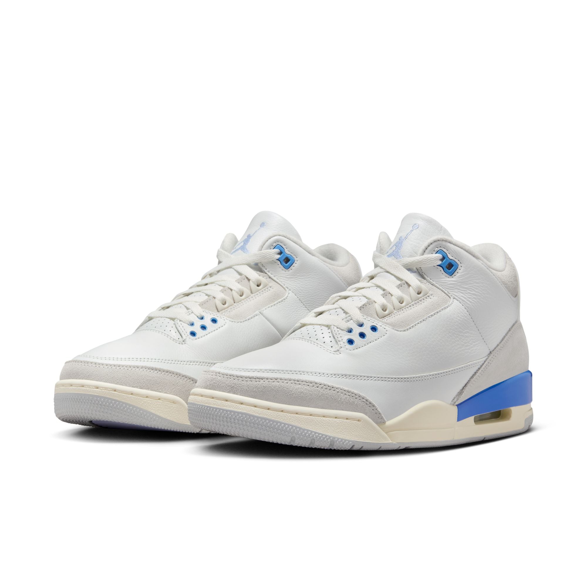 Men's Air Jordan 3 Retro - 'Lucky Shorts' - SUMMIT-WHITE/HYDROGEN-BLUE/LEGEND-BLUE