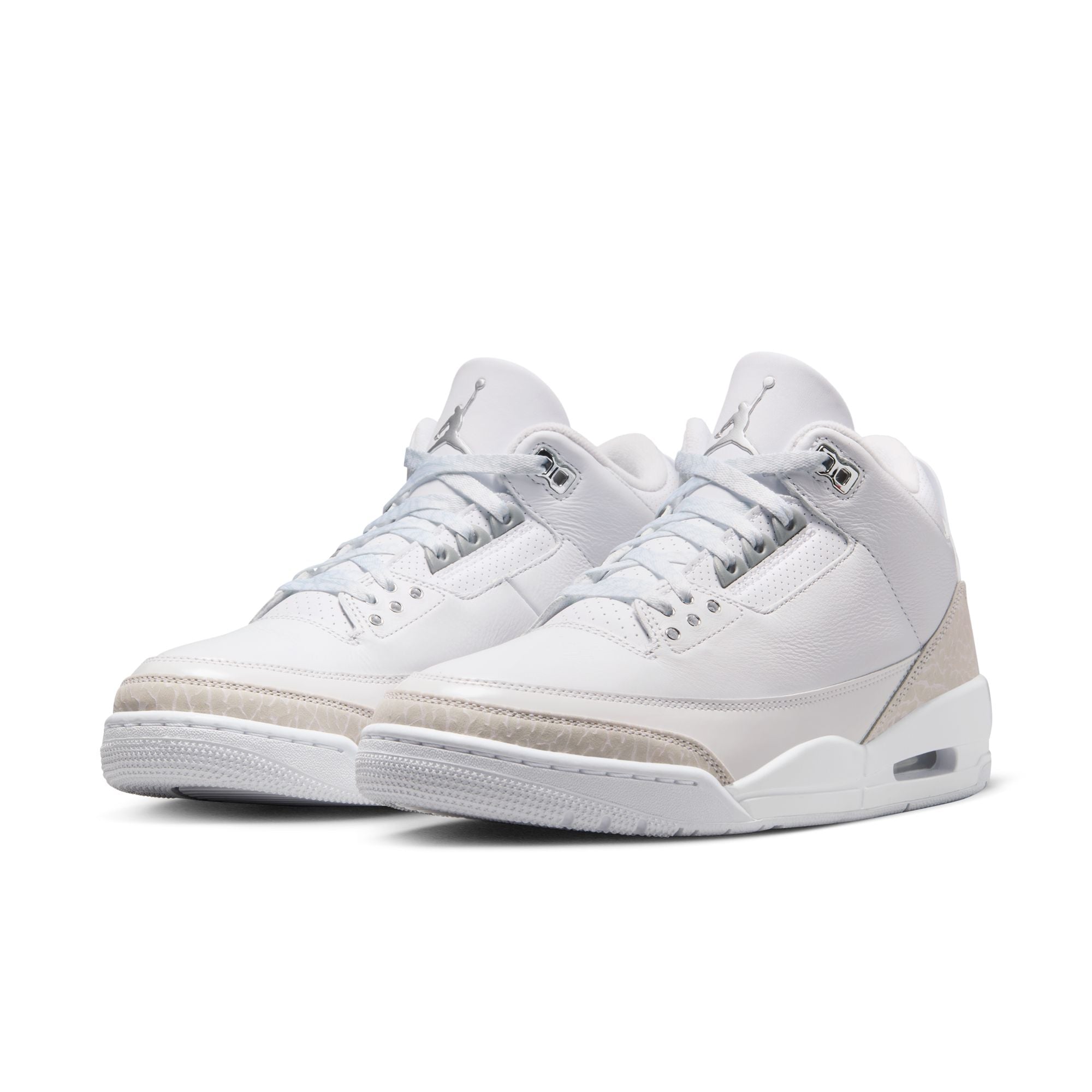 GS Air Jordan 3 Retro “Pure Money” - WHITE/METALLIC SILVER