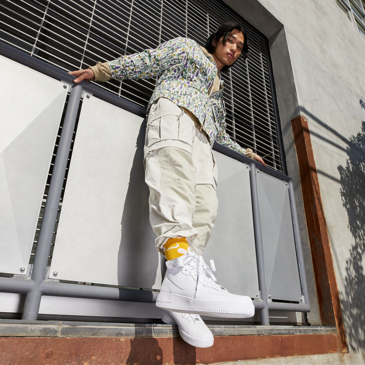Men&#39;s Nike Air Force 1 Mid &#39;07 - WHITE/WHITE