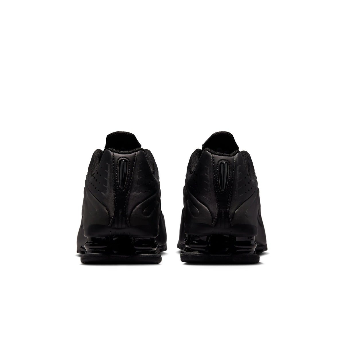 Gradeschool Nike Shox R4 - BLACK/BLACK-BLACK-BRIGHT CRIMSON