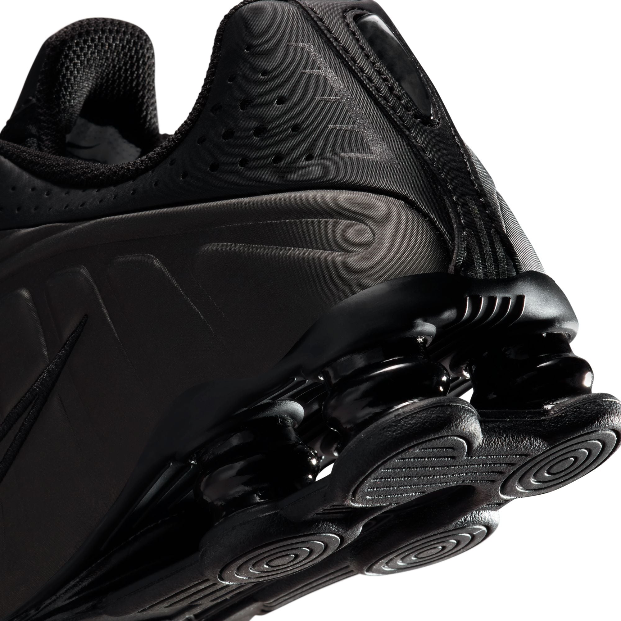 Gradeschool Nike Shox R4 - BLACK/BLACK-BLACK-BRIGHT CRIMSON