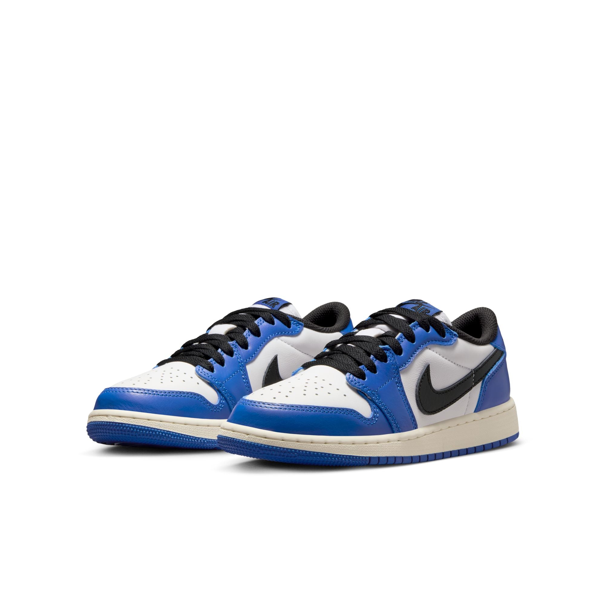 Air Jordan 1 Retro Low Og GS - WHITE/BLACK-GAME ROYAL-SAIL