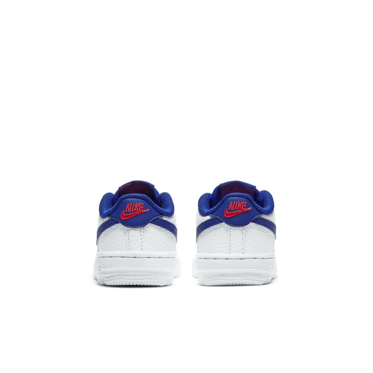 Nike Force 1 (TD) - WHITE/DEEP ROYAL BLUE-UNIVERSITY RED