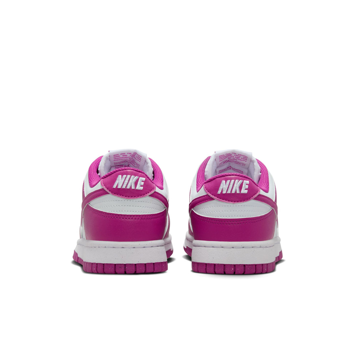 Women&#39;s  Nike Dunk Low Next Nature- WHITE/HOT FUCHSIA